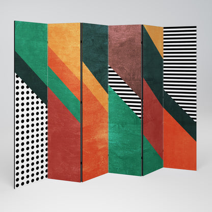 MAKESHIFT ARTISTRY 6-Panel Room Divider