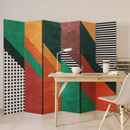 MAKESHIFT ARTISTRY 6-Panel Room Divider