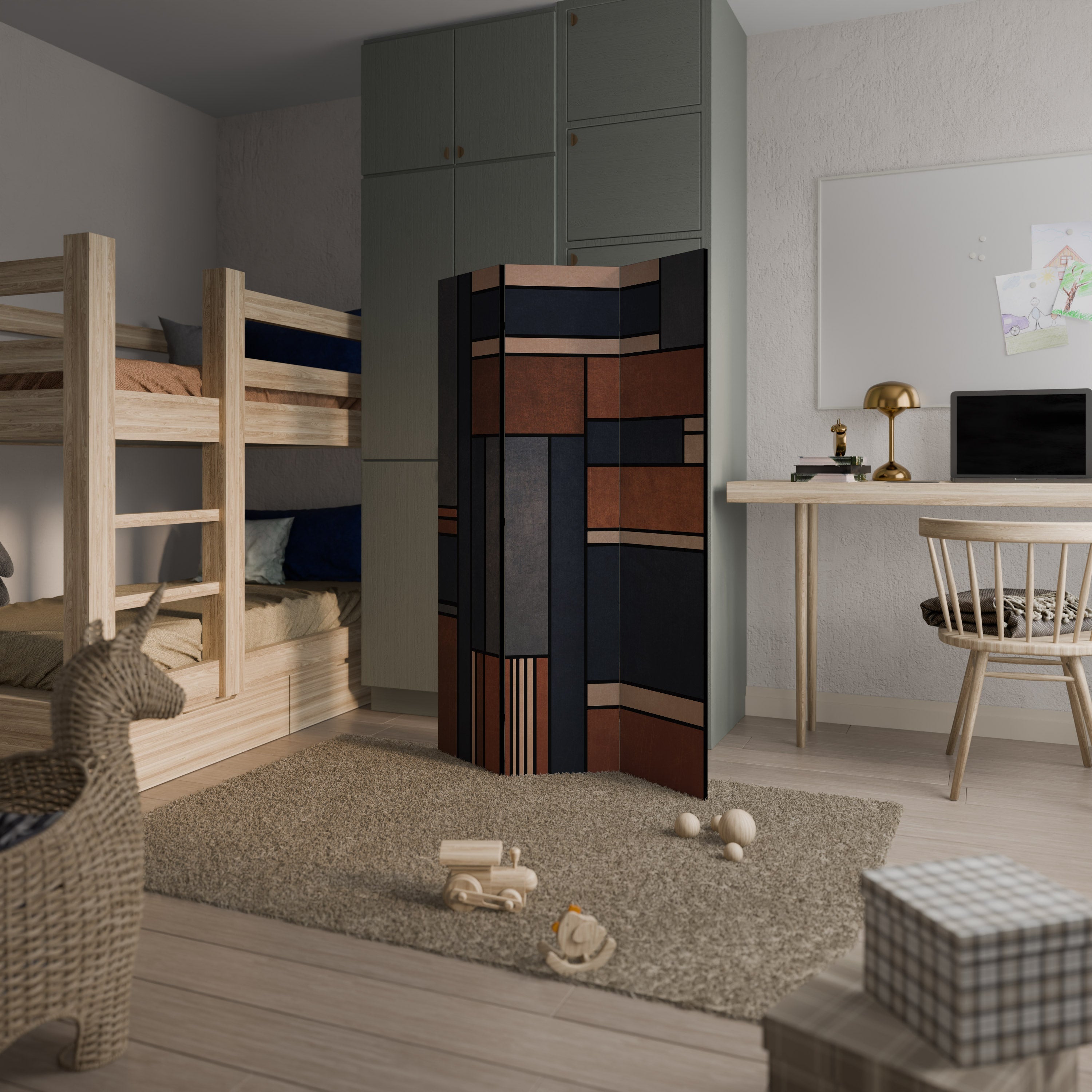 INTREPID FORMATION Decorative 3-Panel Room Divider