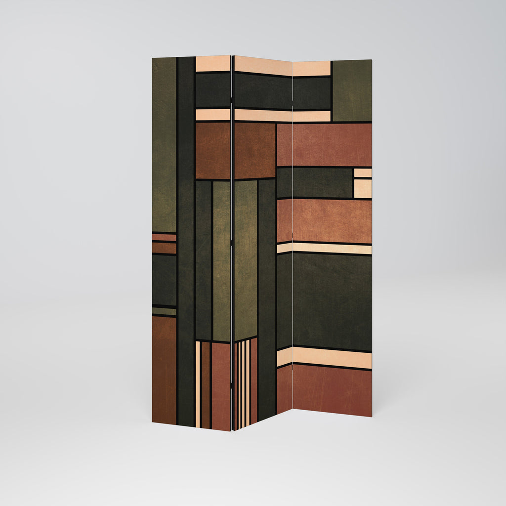 FIGURES OF NATURE Decorative 3-Panel Room Divider