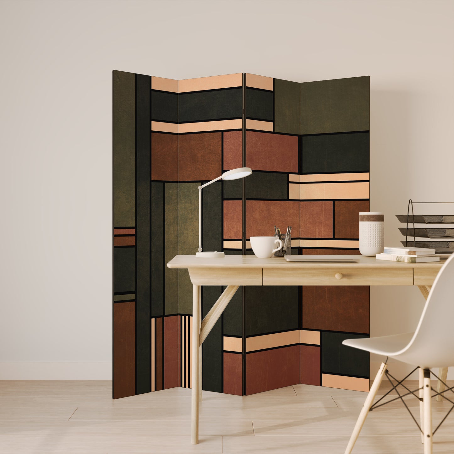 FIGURES OF NATURE 4-Panel Room Divider