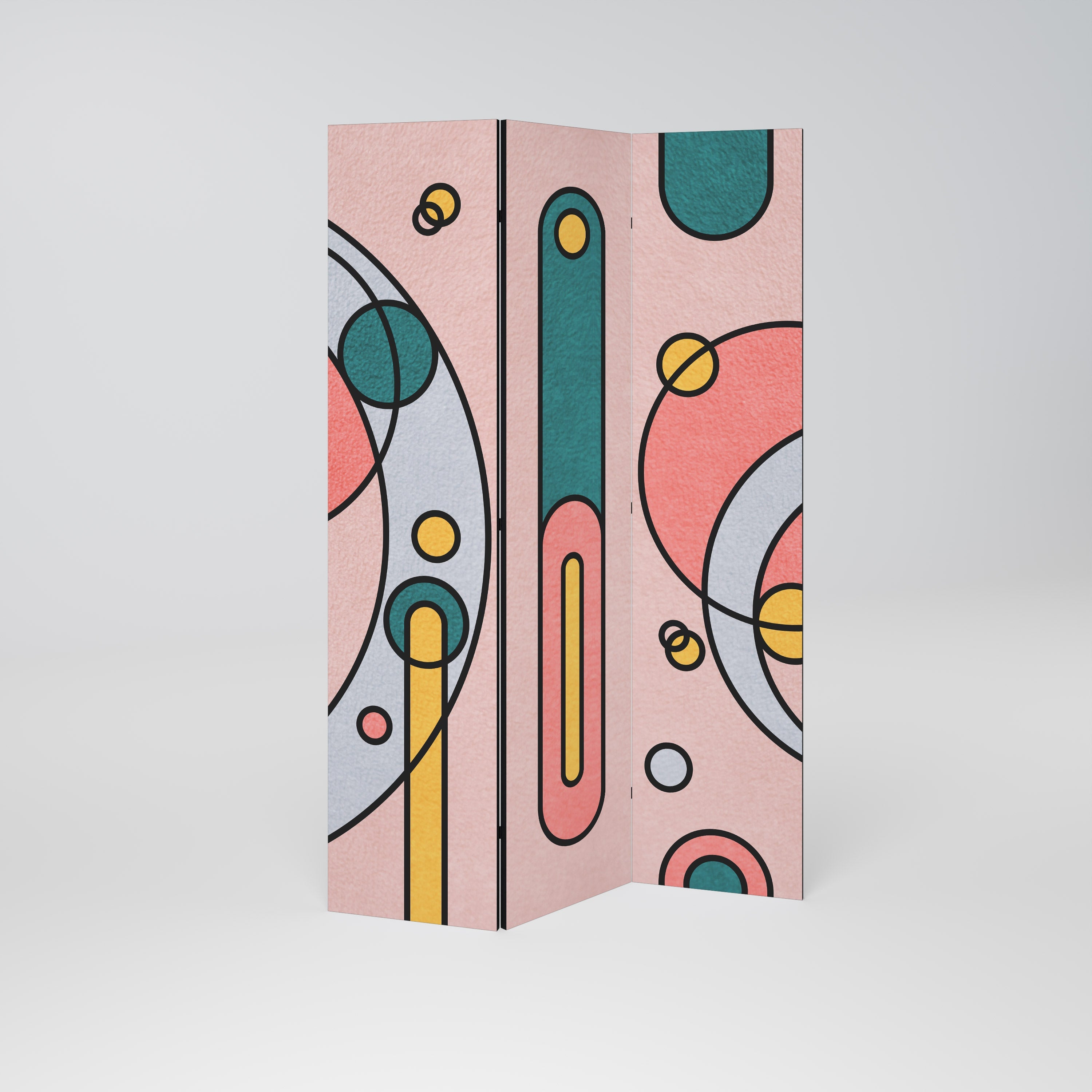 GOSSAMER ECHOES Decorative 3-Panel Room Divider