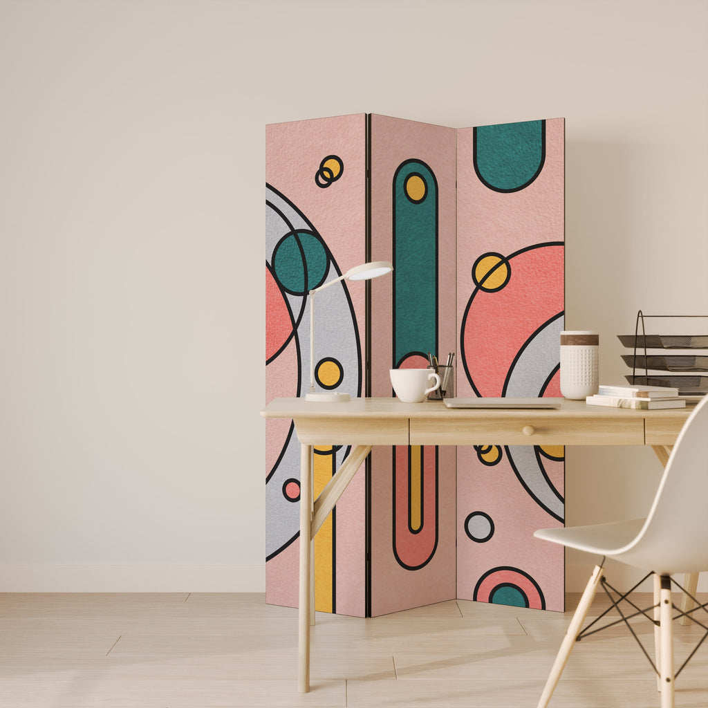 GOSSAMER ECHOES Decorative 3-Panel Room Divider