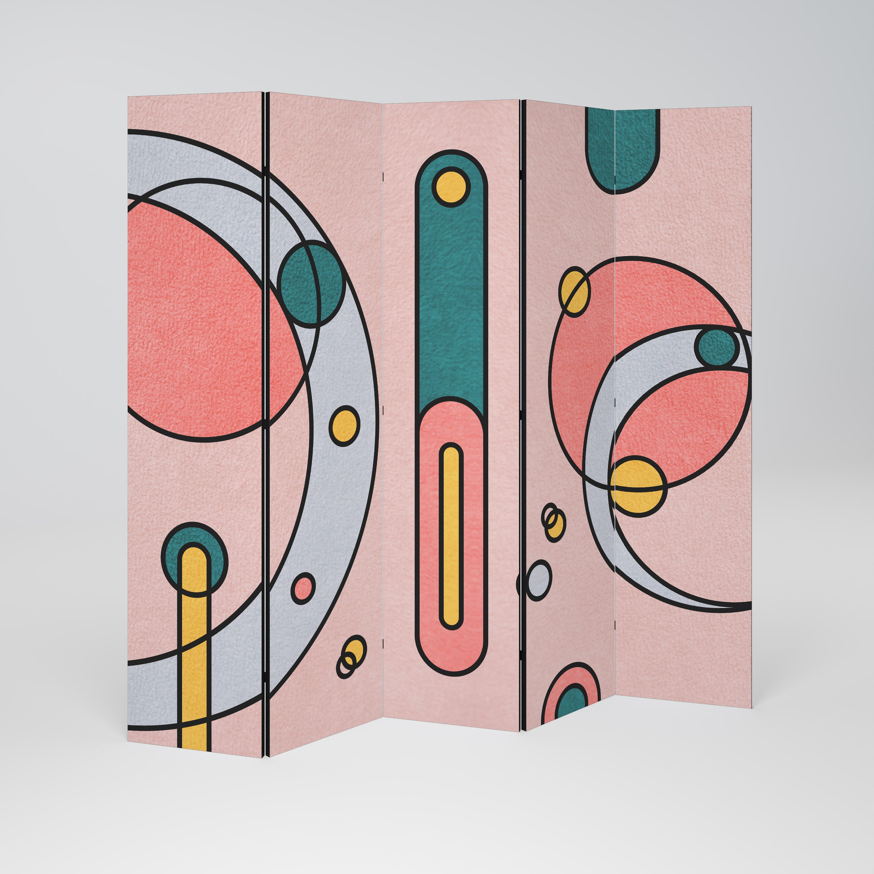 GOSSAMER ECHOES 5-Panel Room Divider