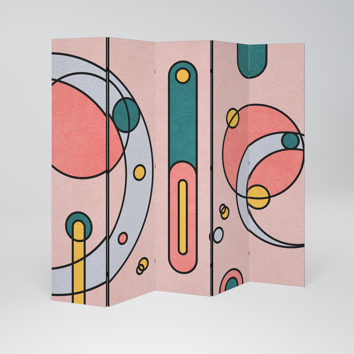 GOSSAMER ECHOES 5-Panel Room Divider
