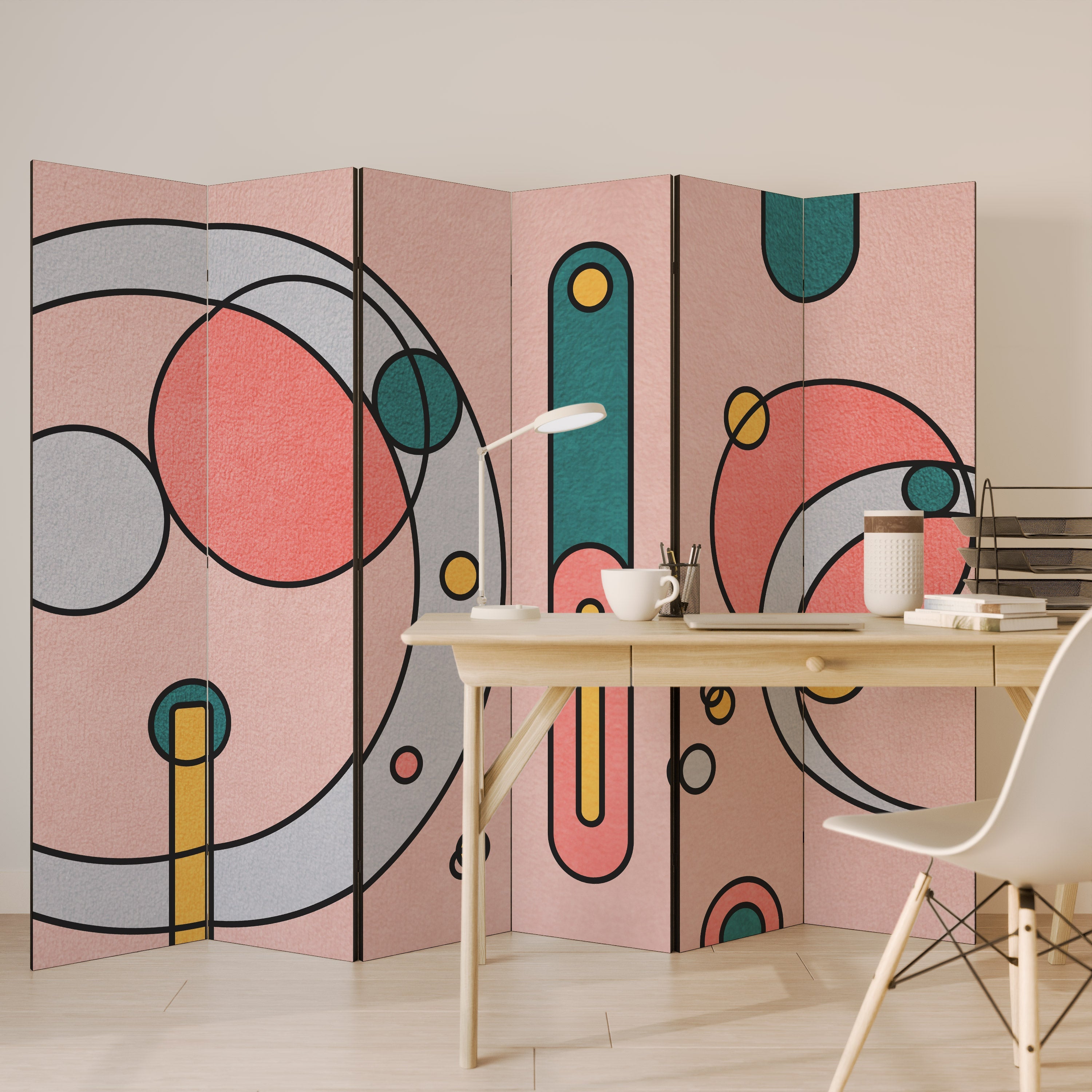 GOSSAMER ECHOES Decorative 6-Panel Room Divider