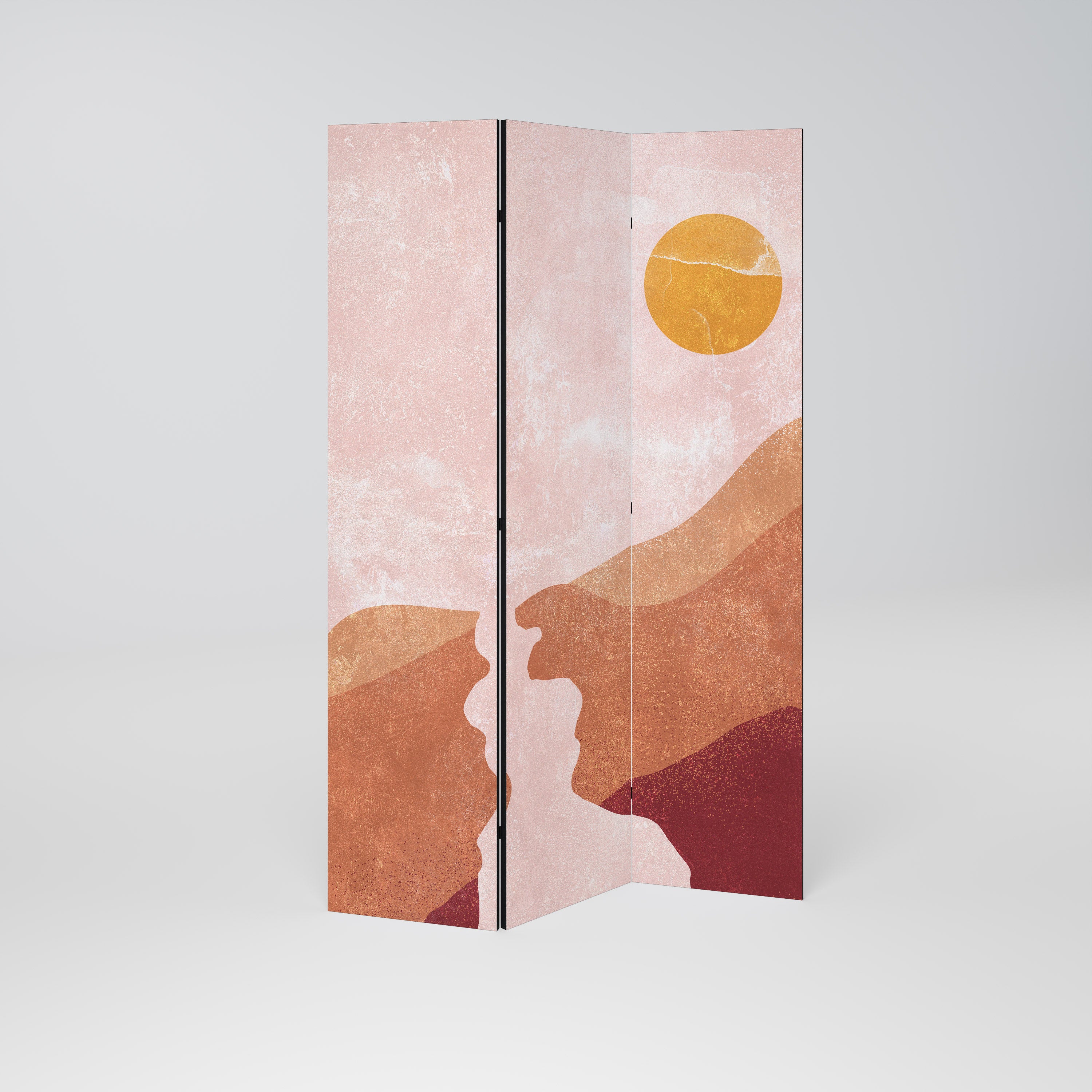 LUMINOUS SUNLIGHT 3-Panel Room Divider