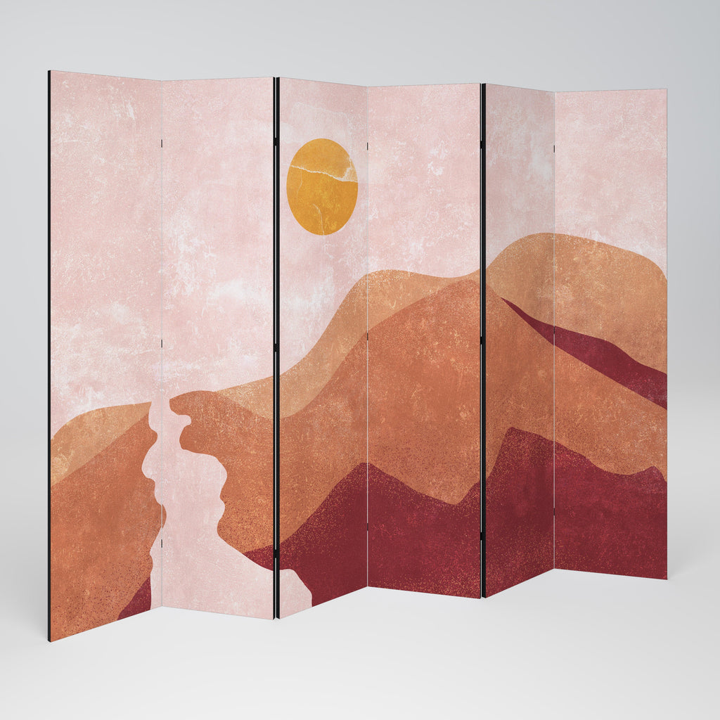 LUMINOUS SUNLIGHT Decorative 6-Panel Room Divider