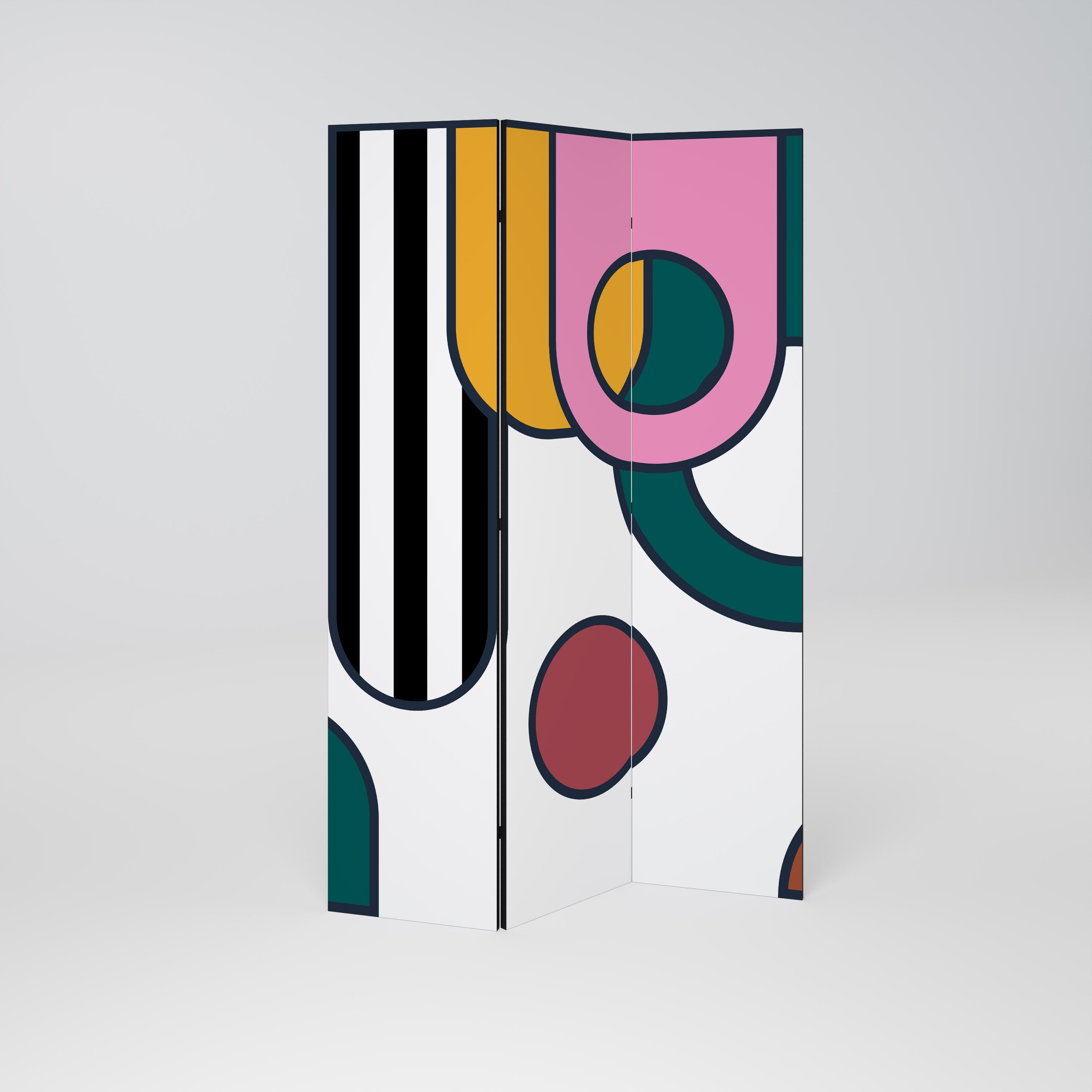 COOL STORY Decorative 3-Panel Room Divider