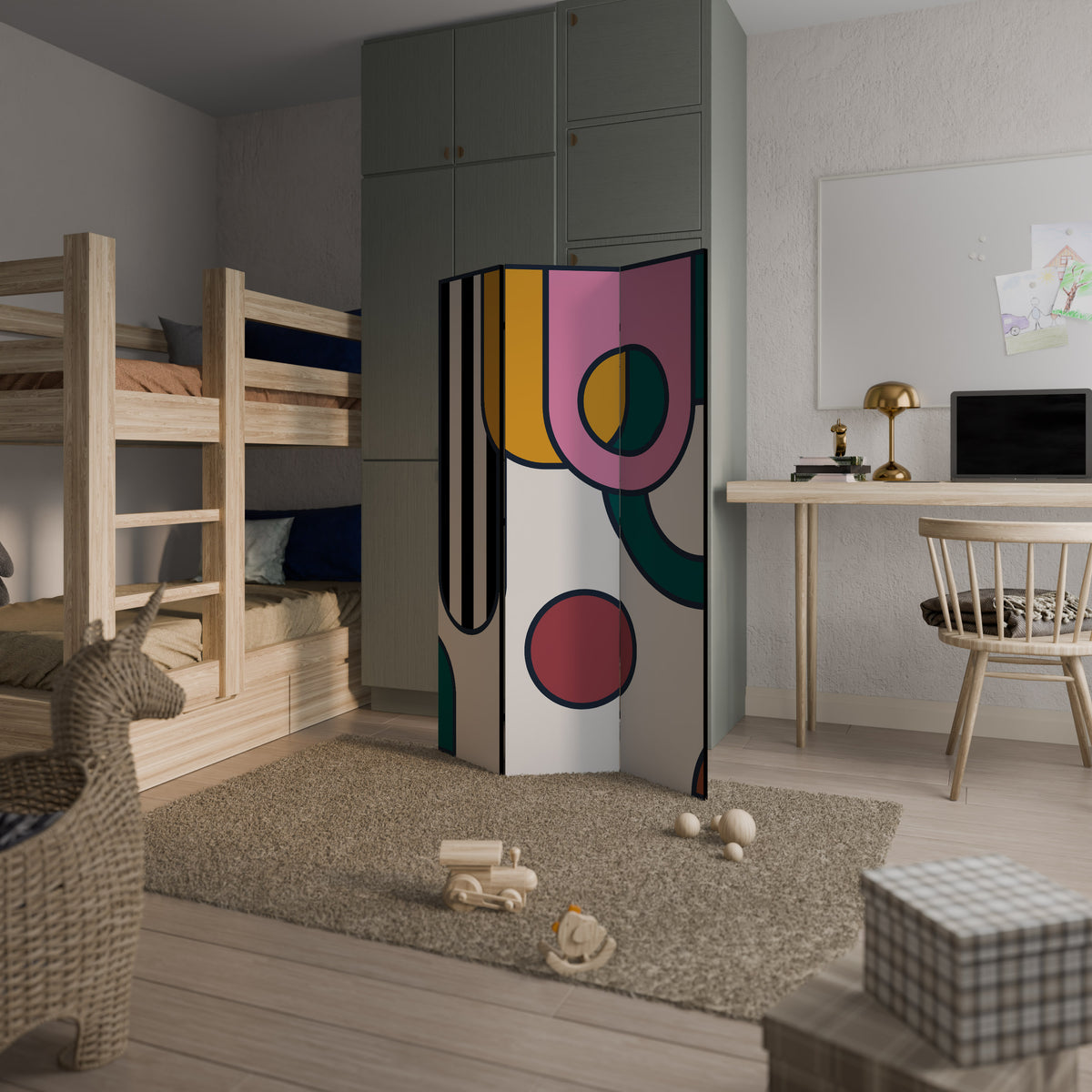 COOL STORY 3-Panel Room Divider