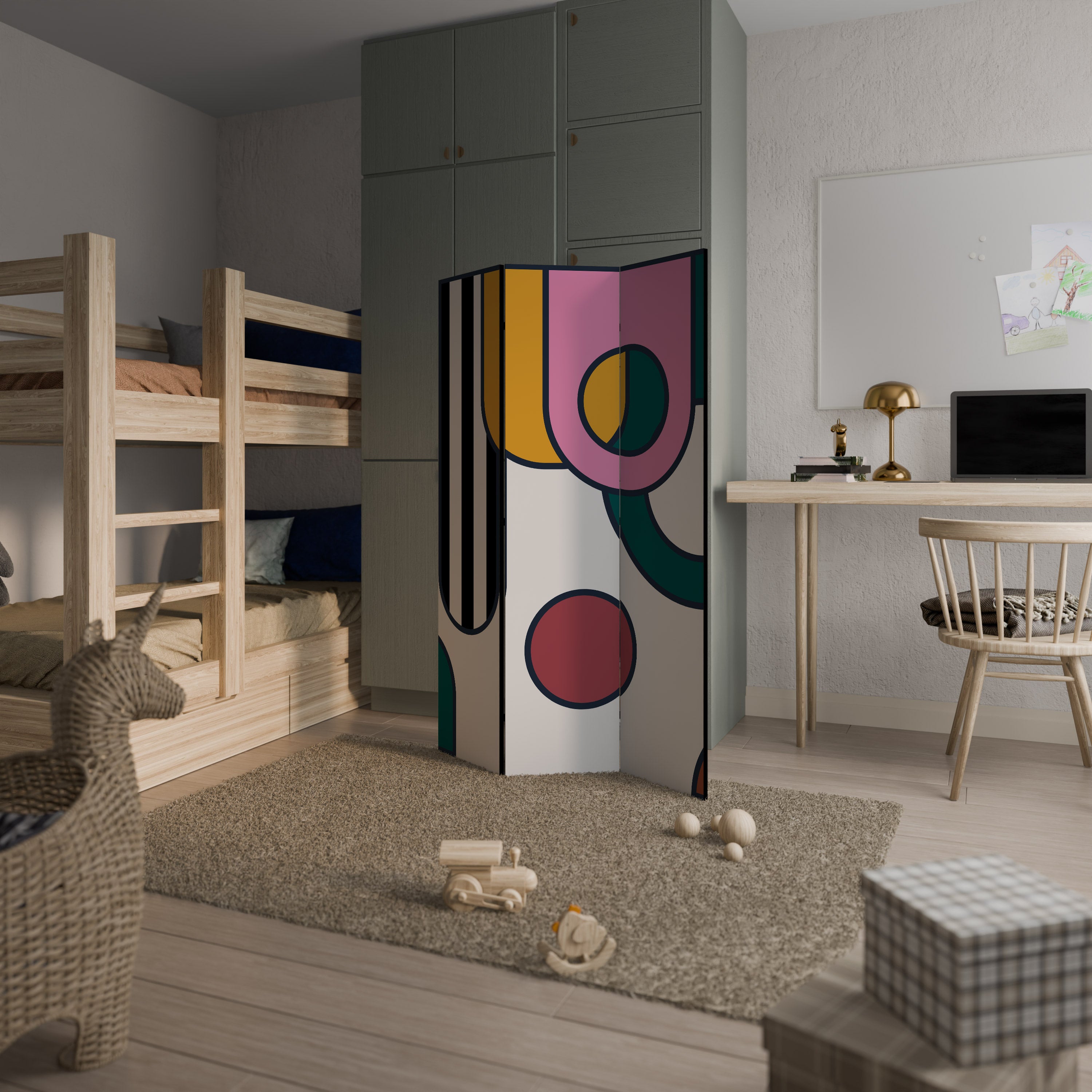 COOL STORY 3-Panel Room Divider