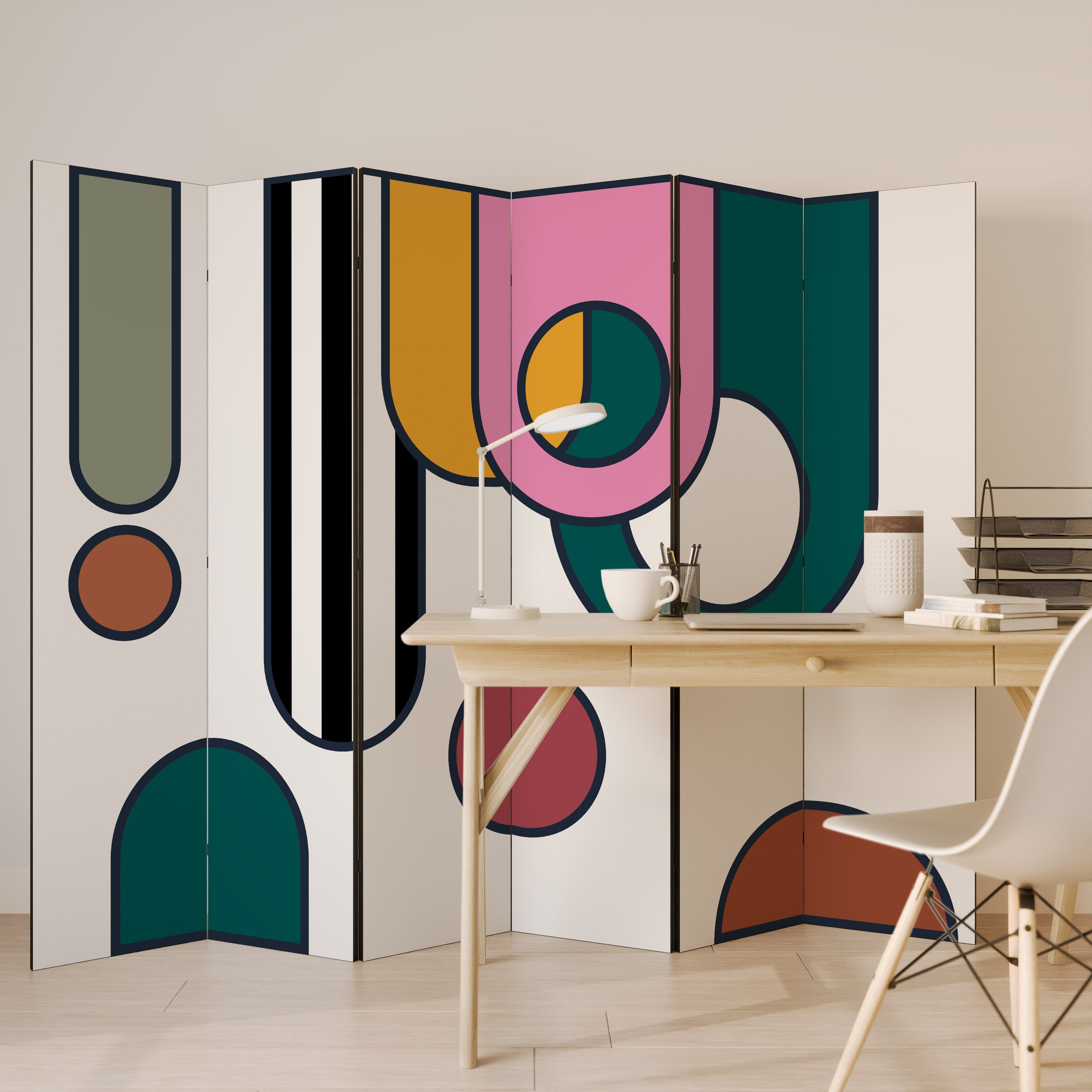 COOL STORY Decorative 6-Panel Room Divider