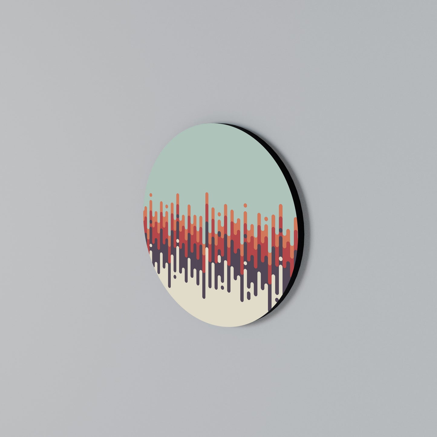 CHROMA CONTOURS Round Wall Art