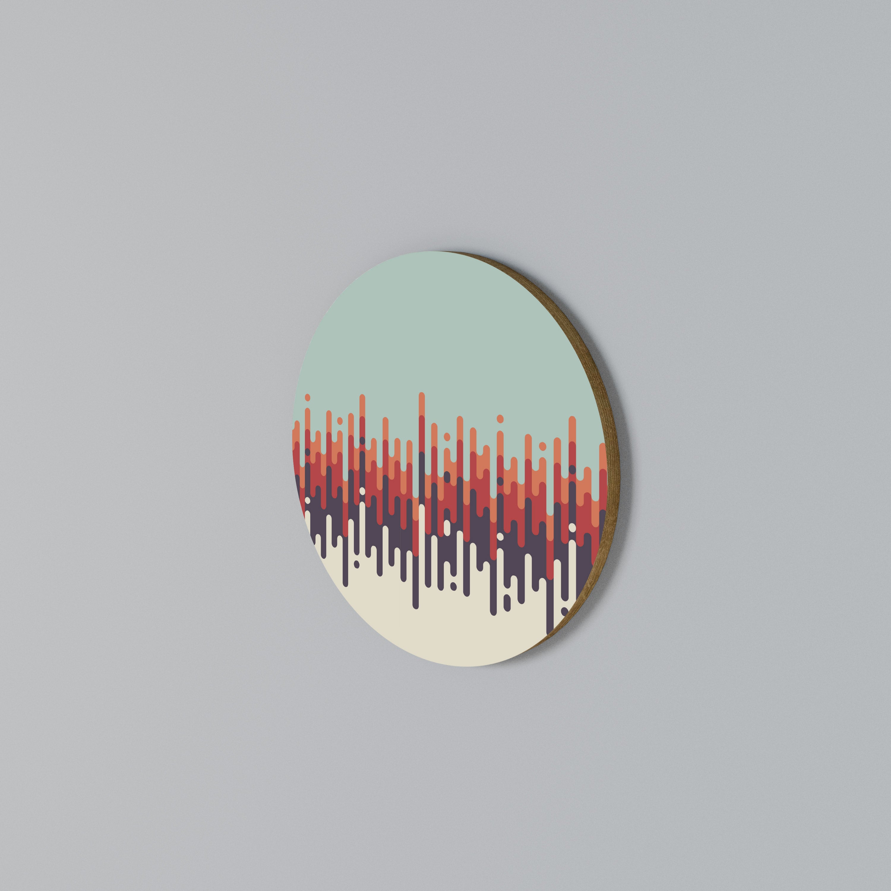 CHROMA CONTOURS Round Wall Art