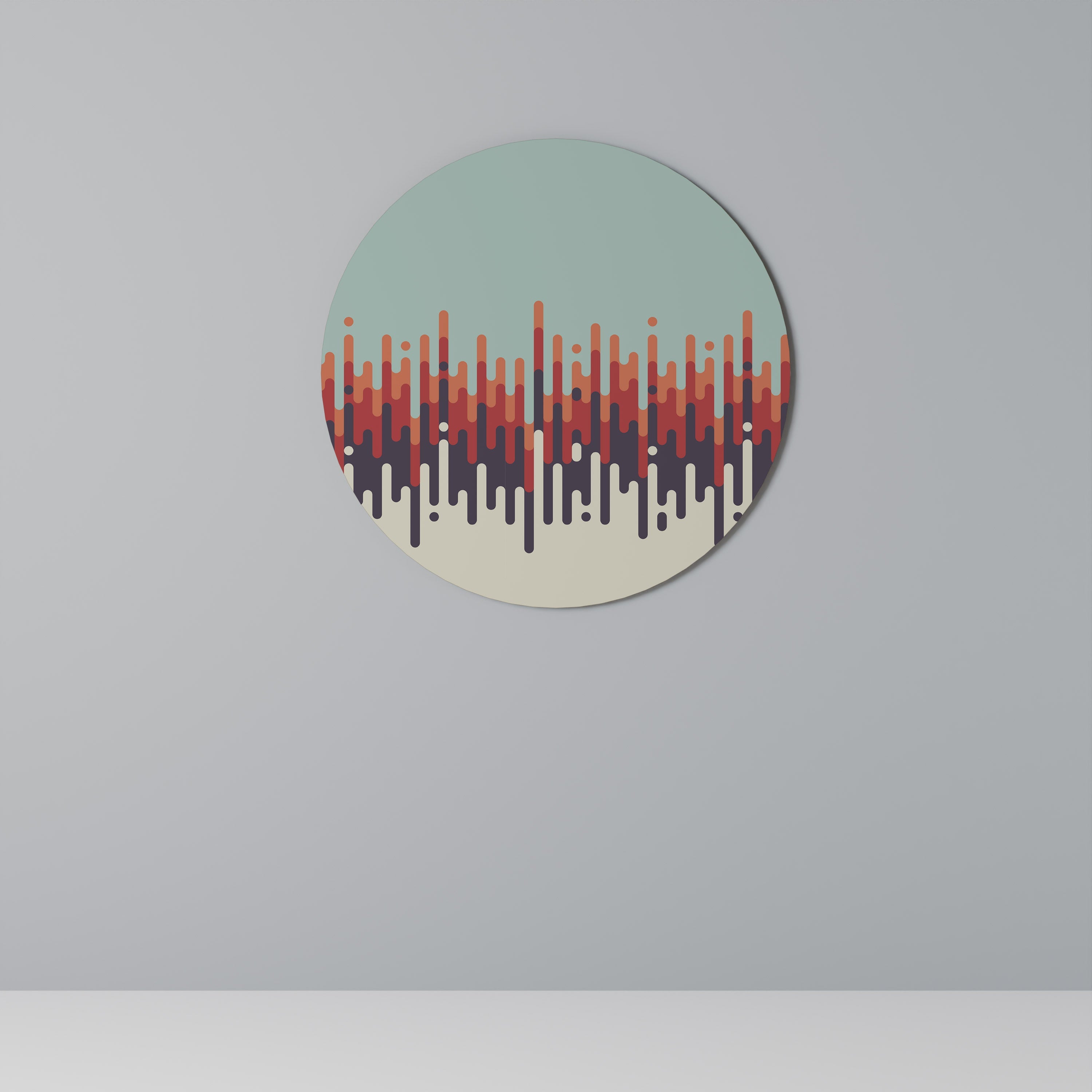 Décoration murale ronde CHROMA CONTOURS