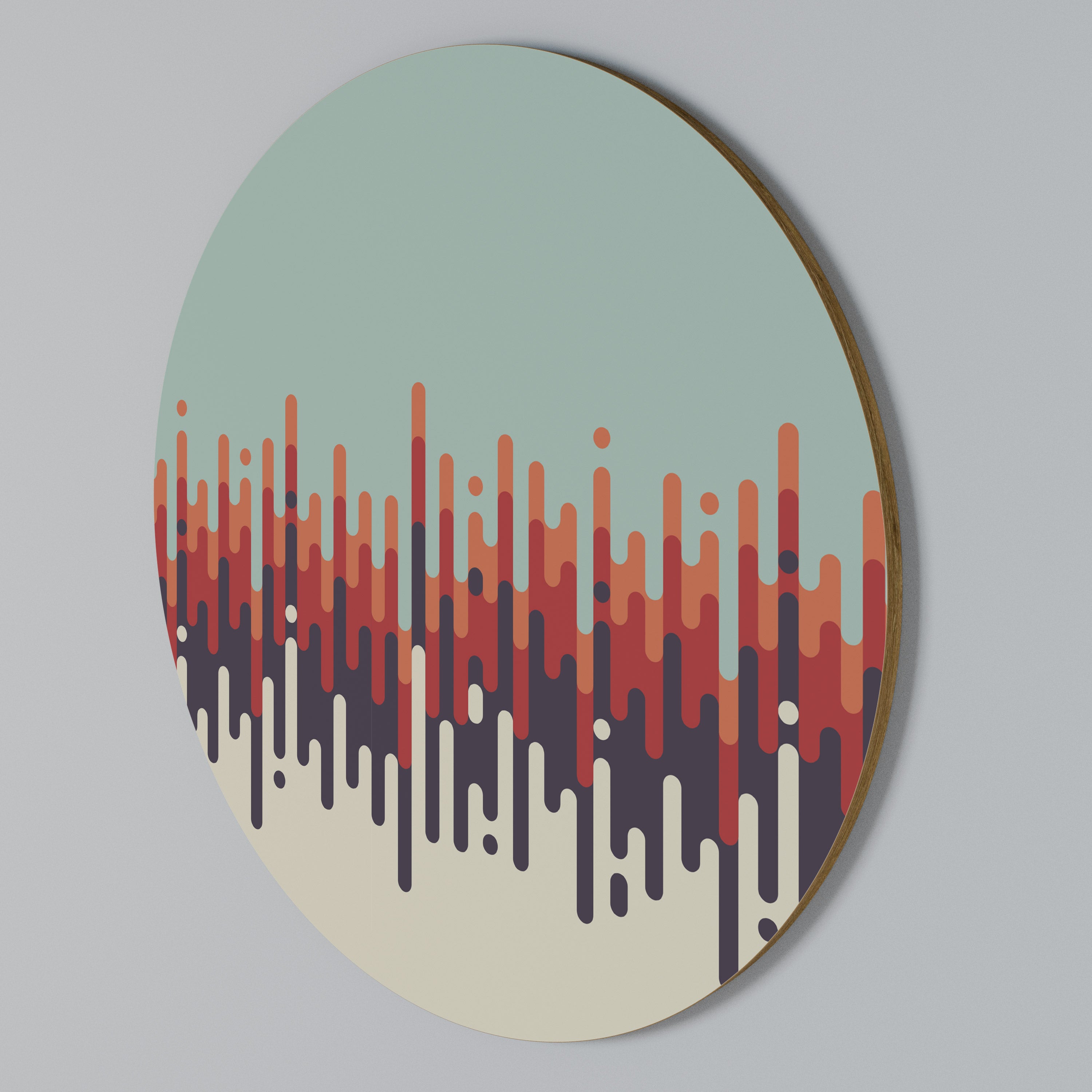 CHROMA CONTOURS Round Wall Art