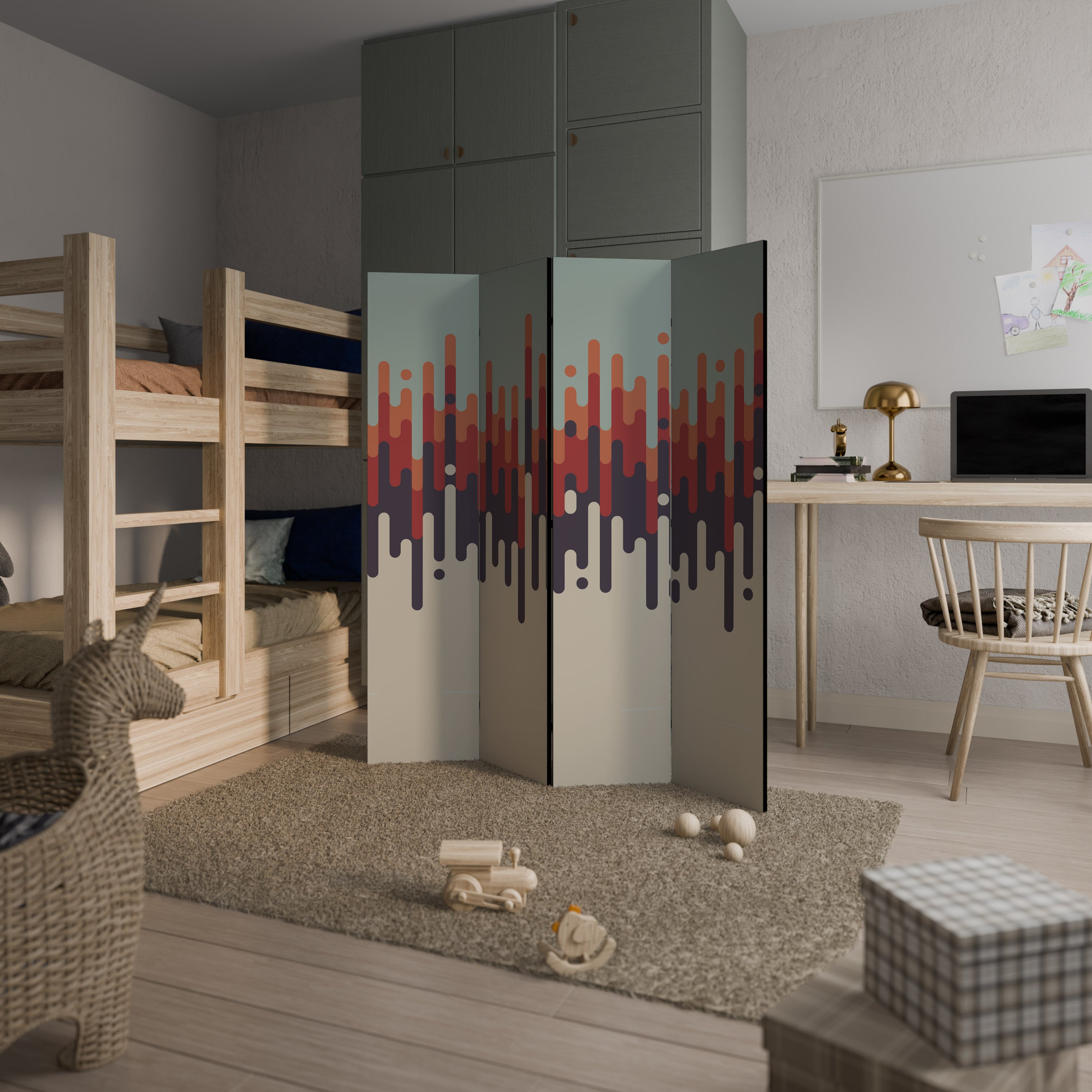CHROMA CONTOURS 4-Panel Room Divider