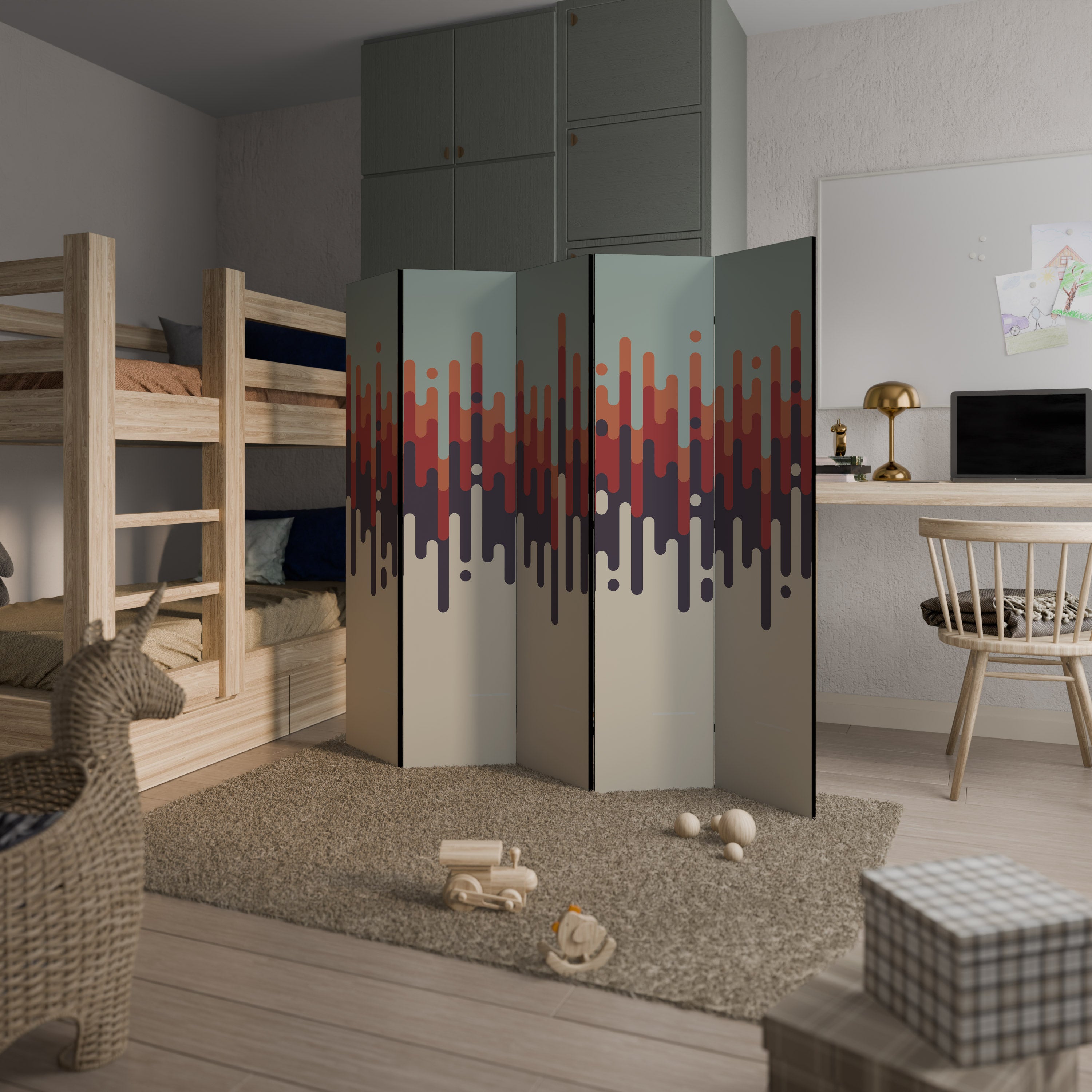 CHROMA CONTOURS 5-Panel Room Divider