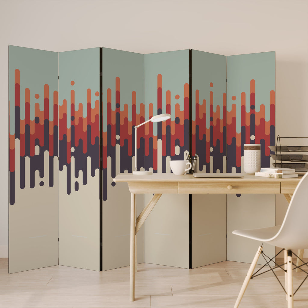 CHROMA CONTOURS Decorative 6-Panel Room Divider
