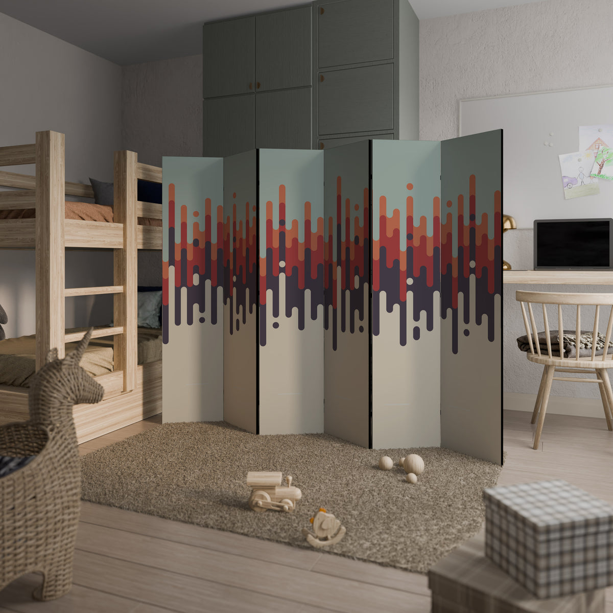CHROMA CONTOURS 6-Panel Room Divider