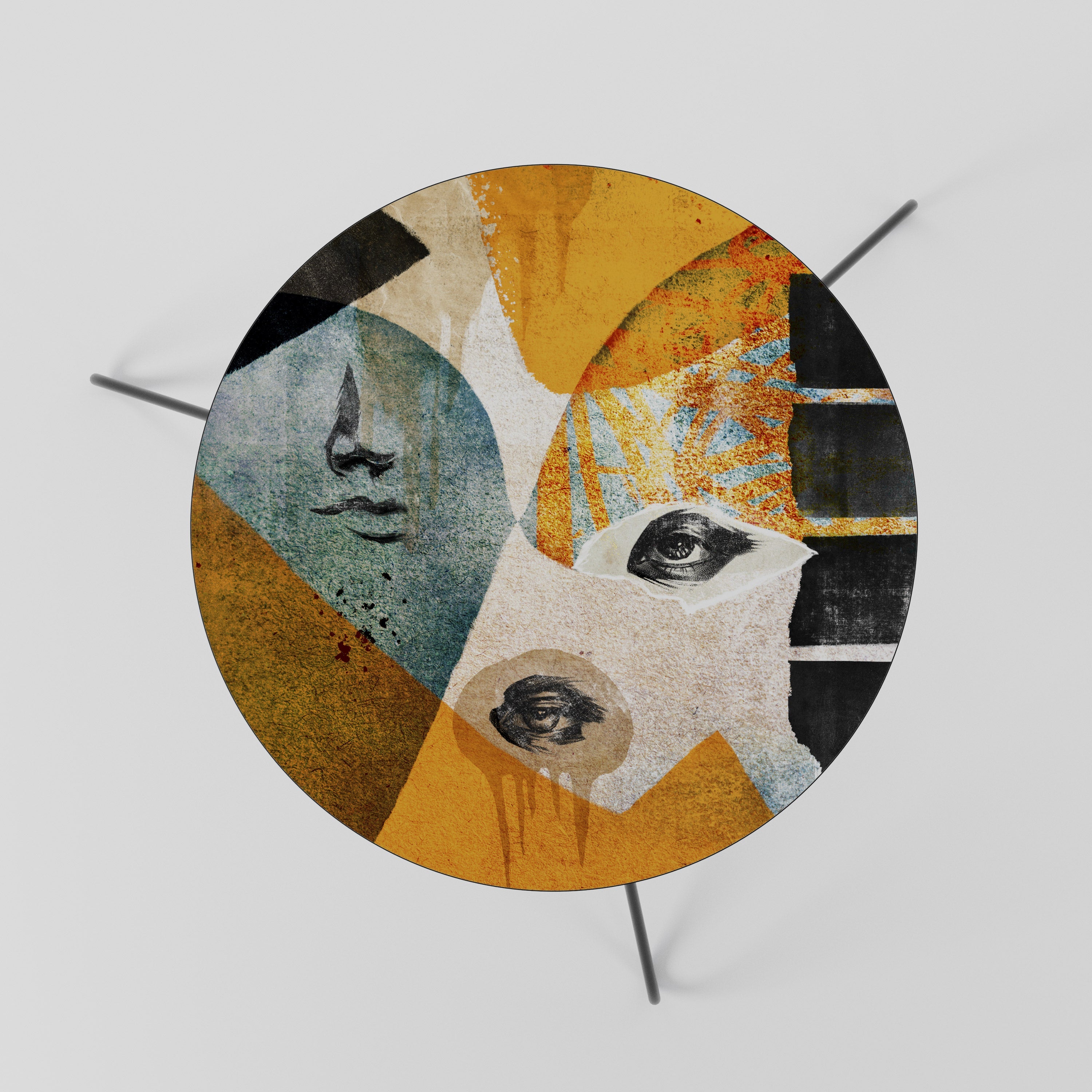 Table basse ABSTRACT FACES 60