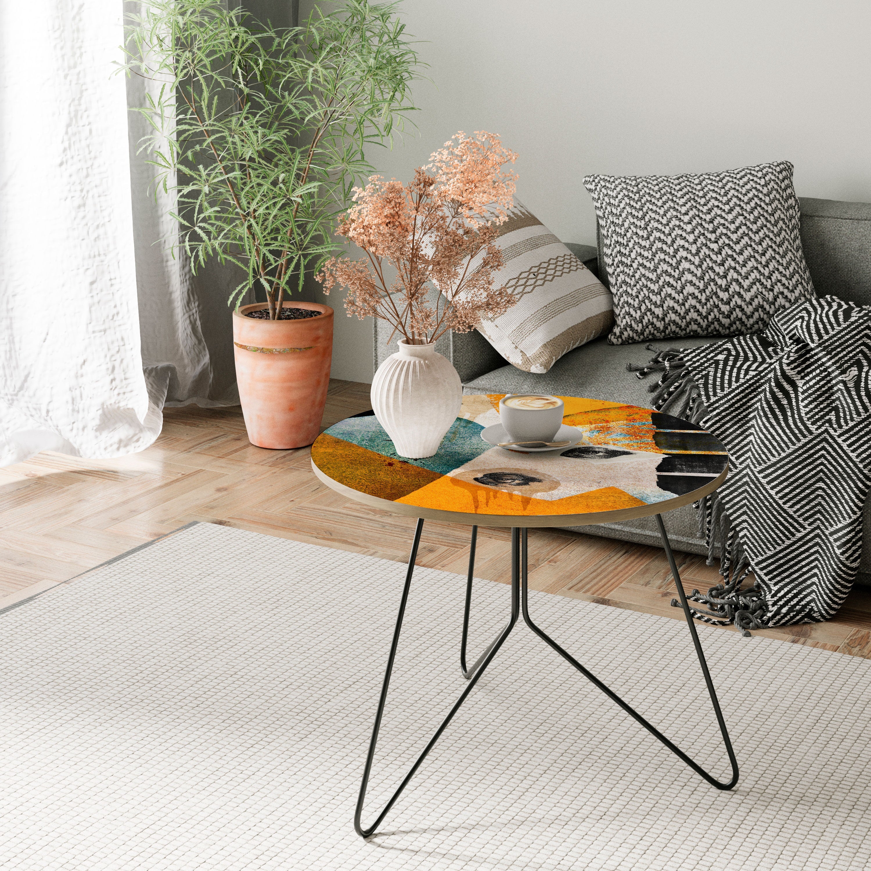 Table basse ABSTRAITE FACES 69