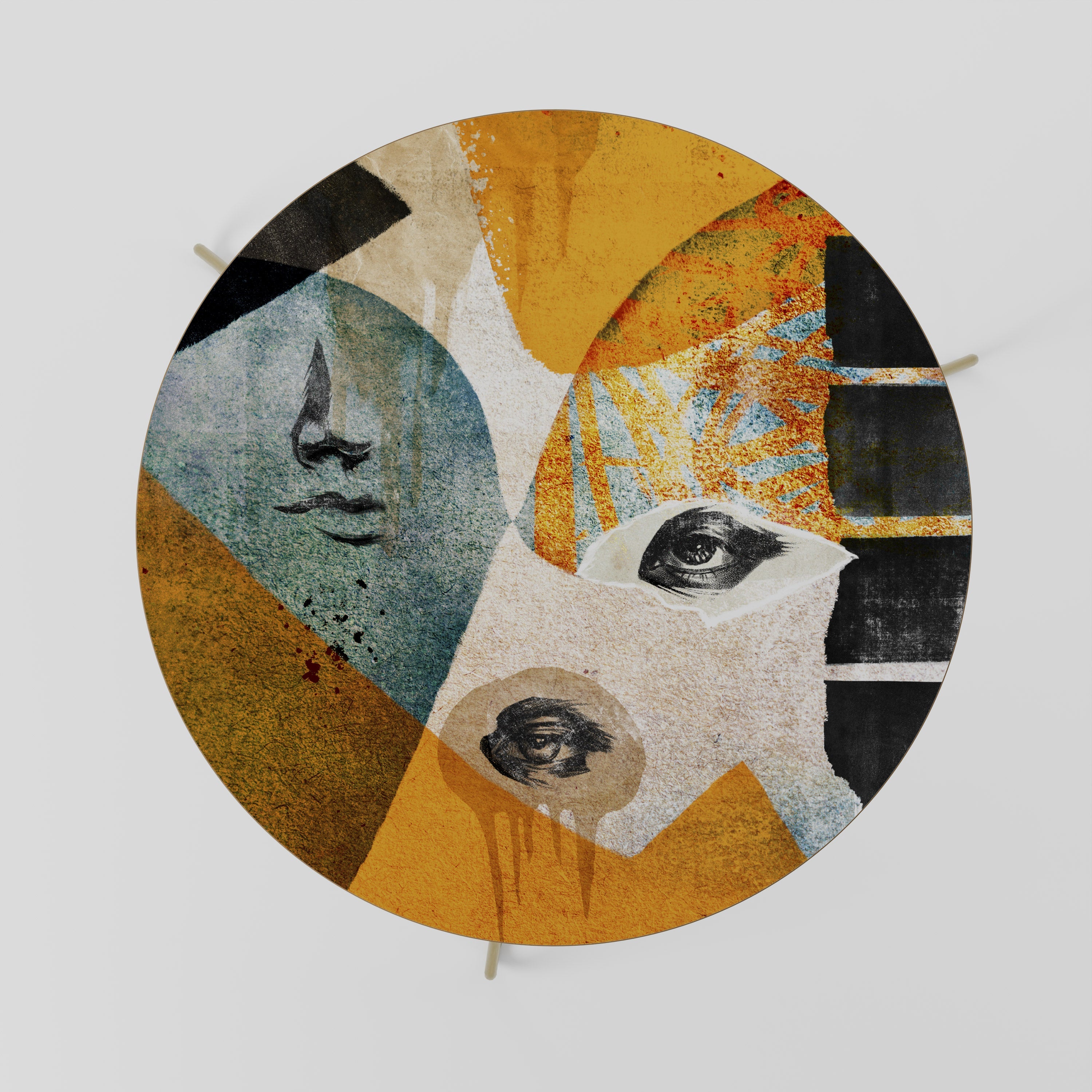 Table basse ABSTRAITE FACES 69