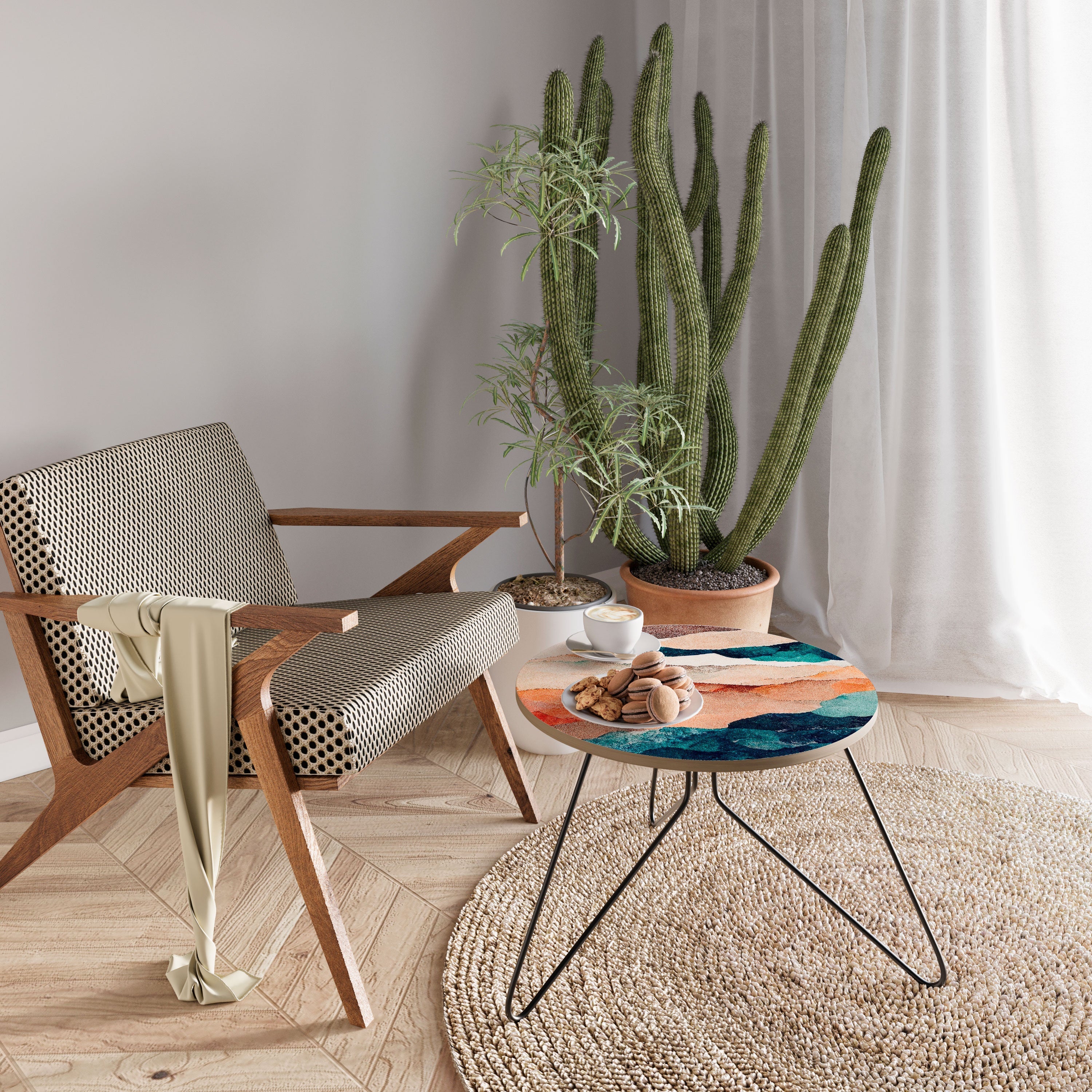 Table basse PAYSAGE ABSTRAIT 60