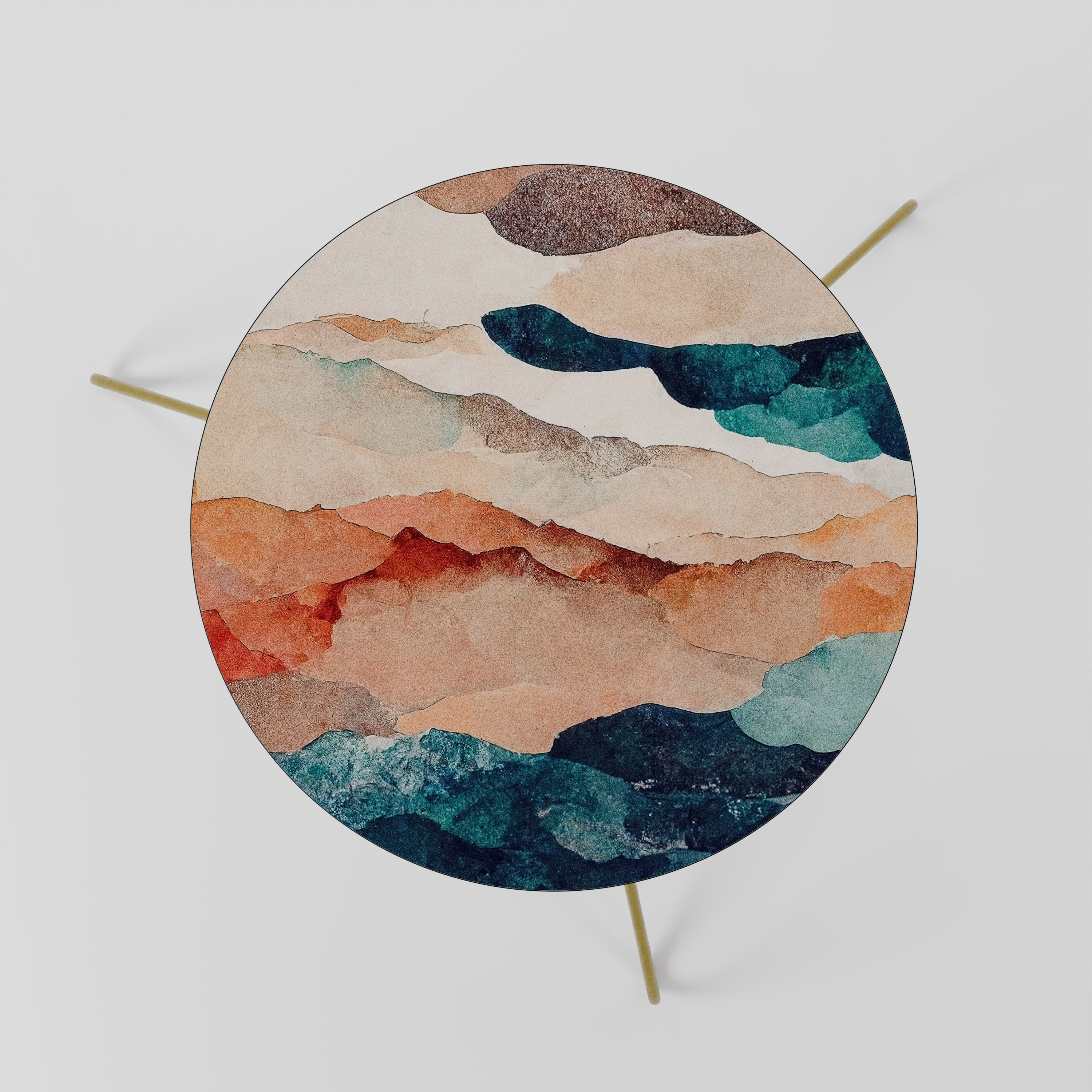 Table basse PAYSAGE ABSTRAIT 60