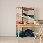 ABSTRACT LANDSCAPE 3-Panel Room Divider