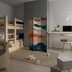 ABSTRACT LANDSCAPE 3-Panel Room Divider