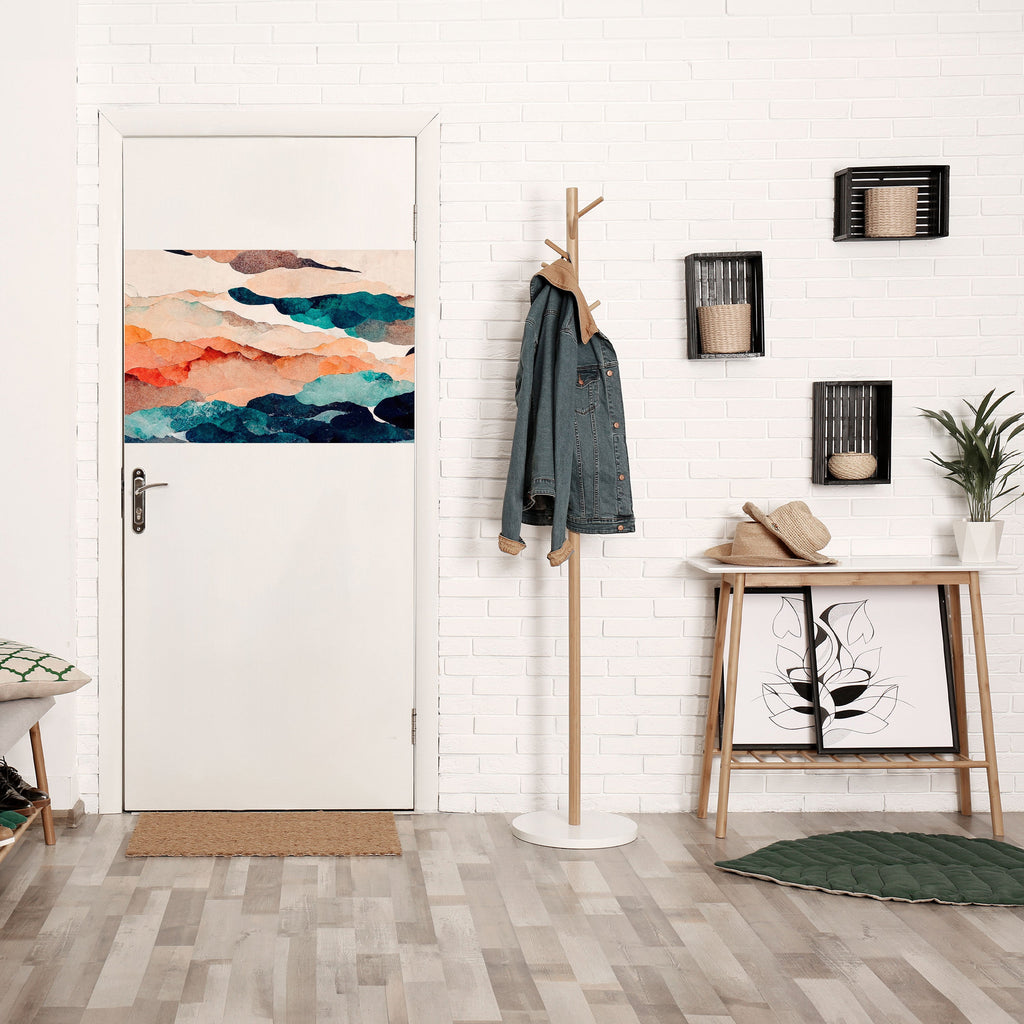 Affiche horizontale autocollante « Paysage abstrait »