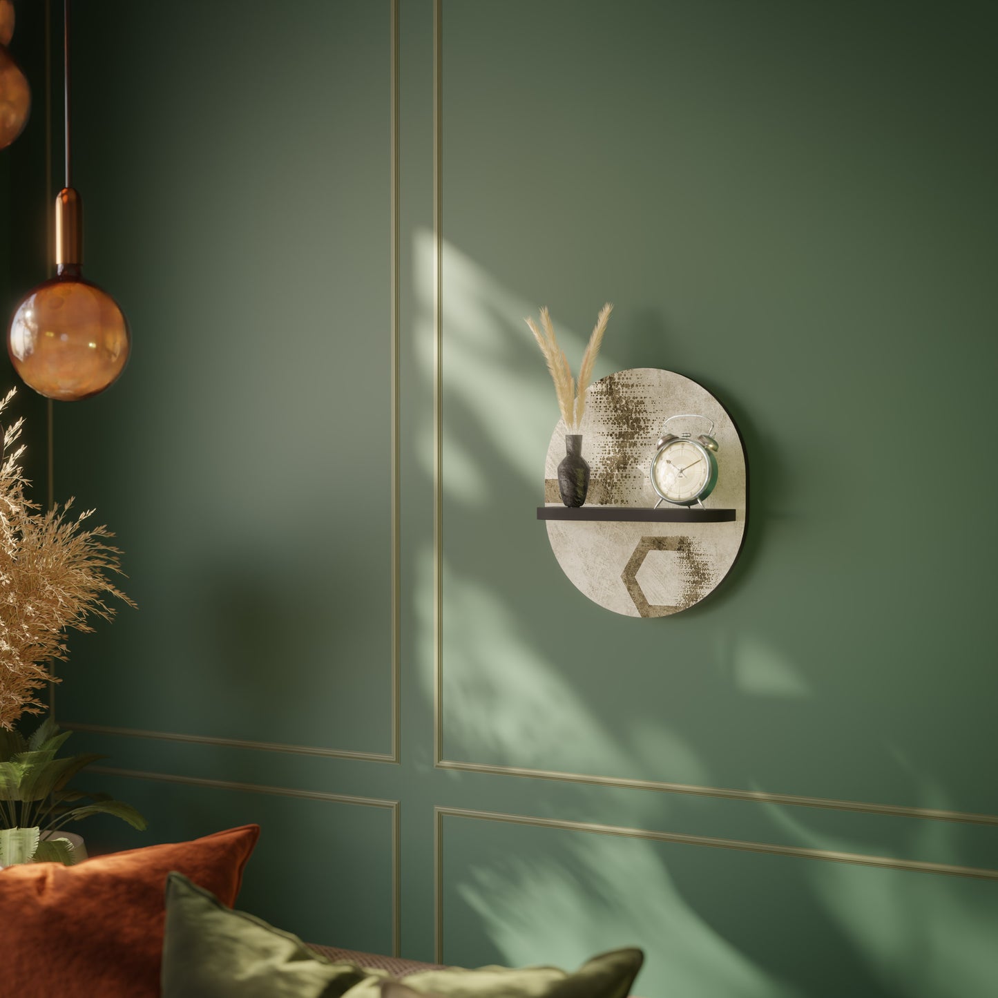 HEXAGONAL SHAPES Art Shelf