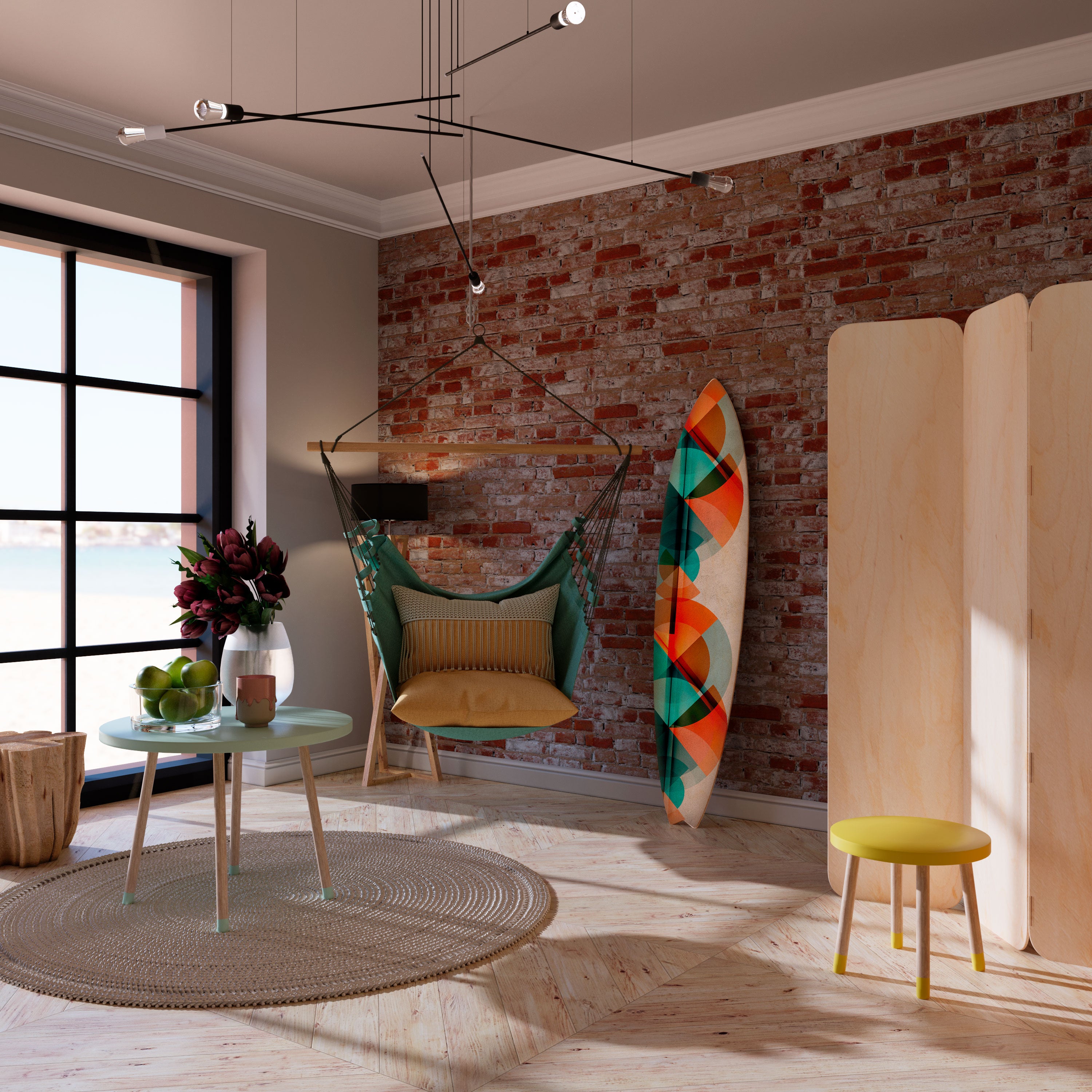 CIRCULAR RHAPSODY Surfboard Decorative Panel