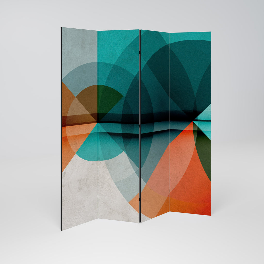 CIRCULAR RHAPSODY Decorative 4-Panel Room Divider
