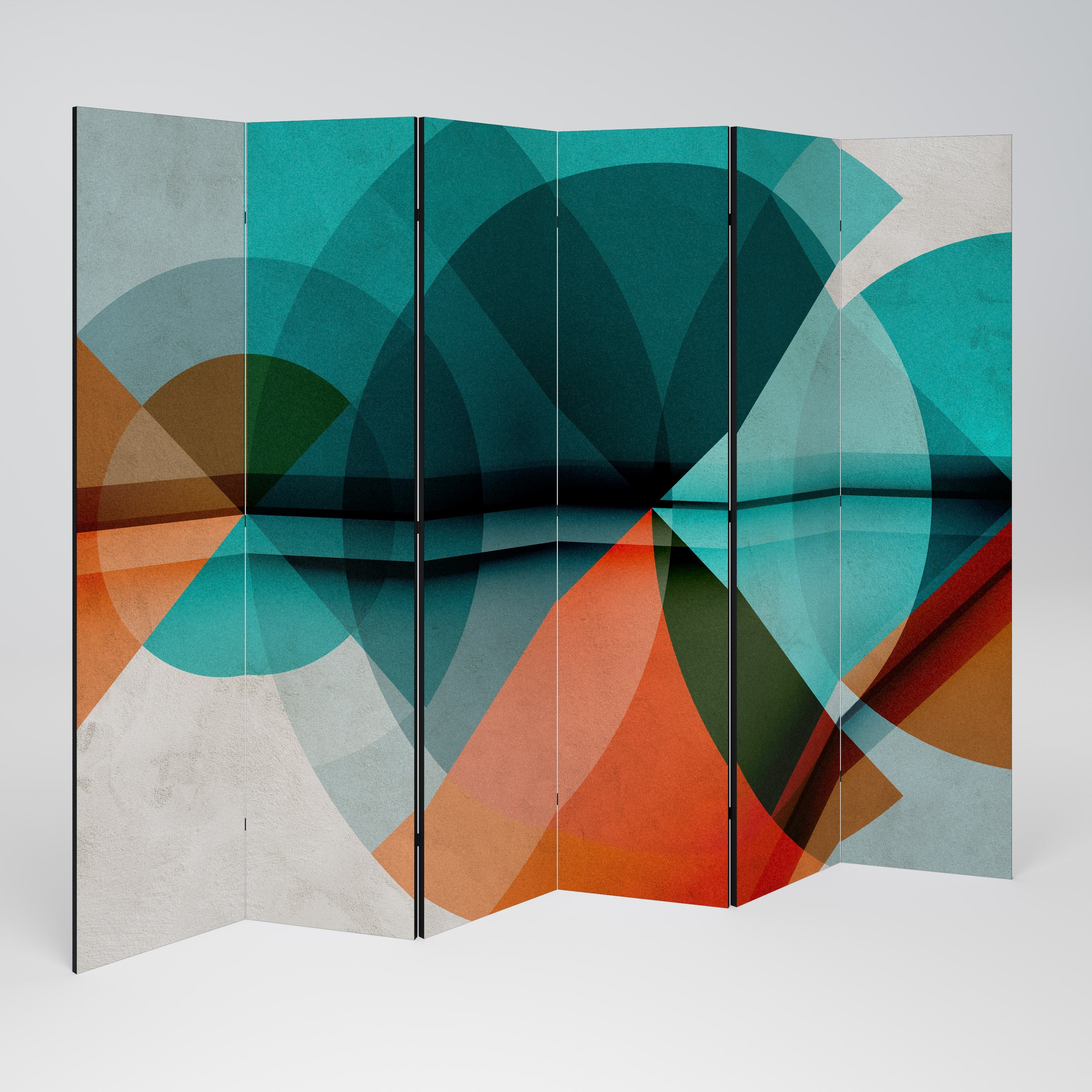 CIRCULAR RHAPSODY Decorative 6-Panel Room Divider