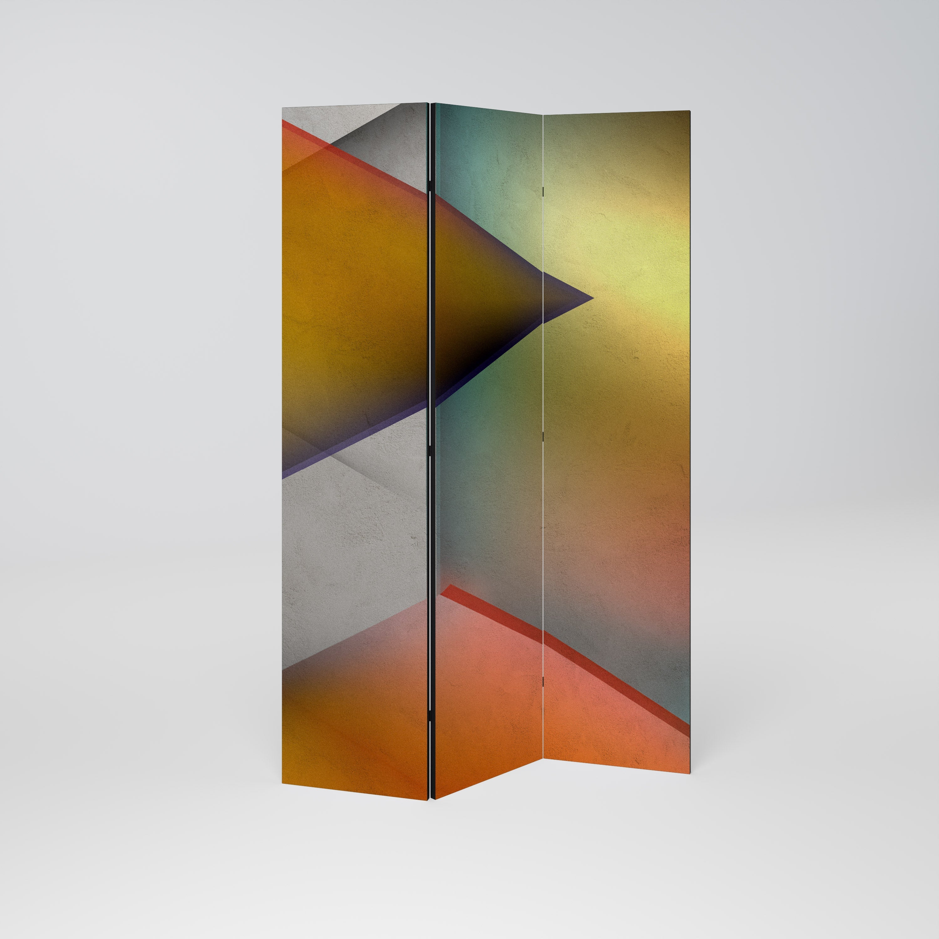 PIERCING SHARPNESS Decorative 3-Panel Room Divider