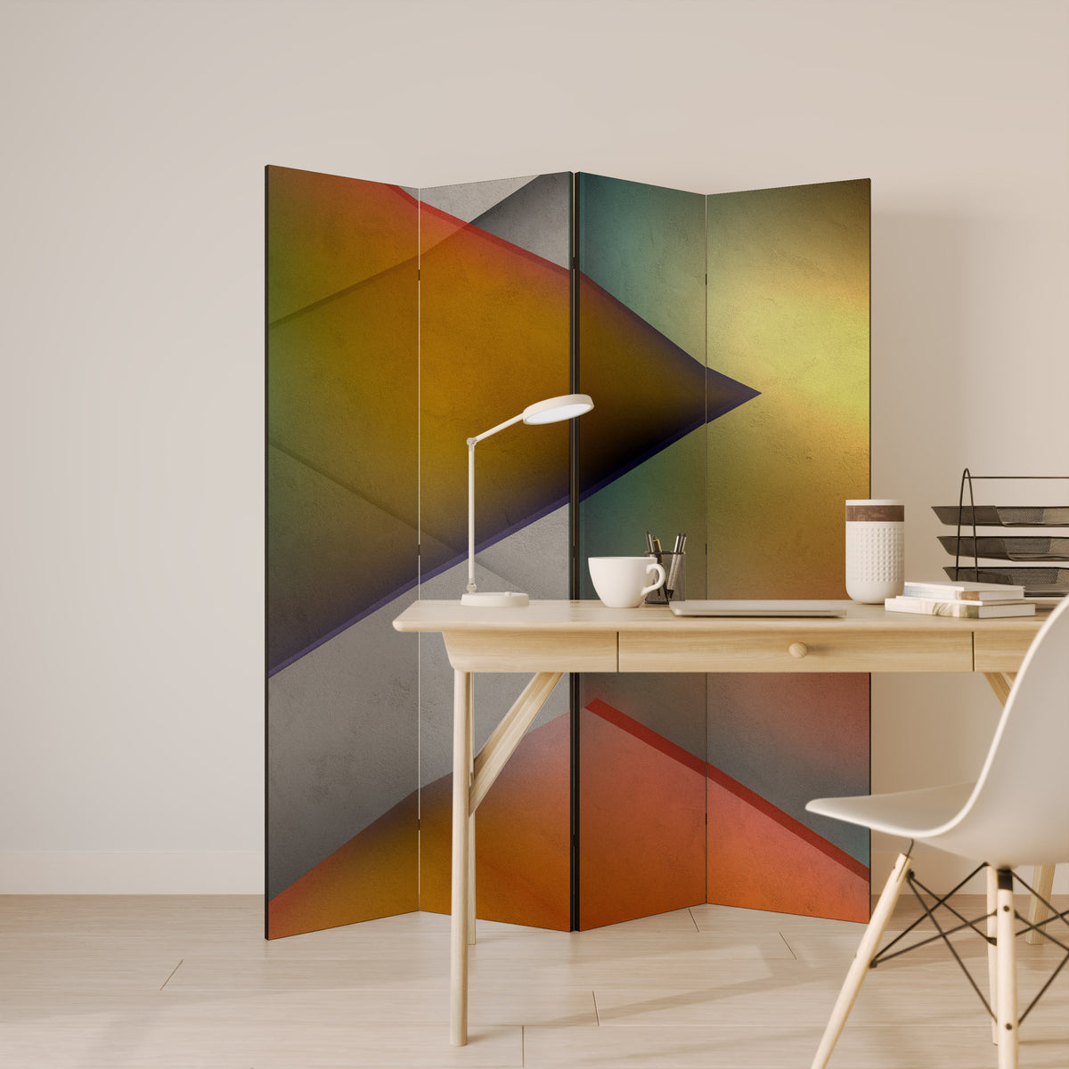 PIERCING SHARPNESS 4-Panel Room Divider