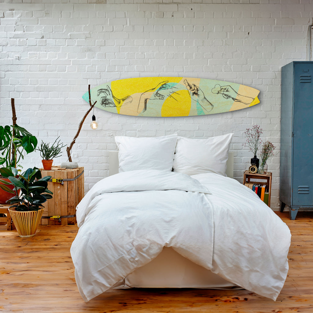 BODY LANGUAGE Surfboard Decorative Panel