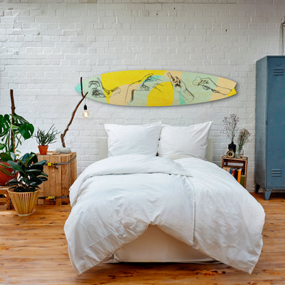 BODY LANGUAGE Surfboard Decorative Panel