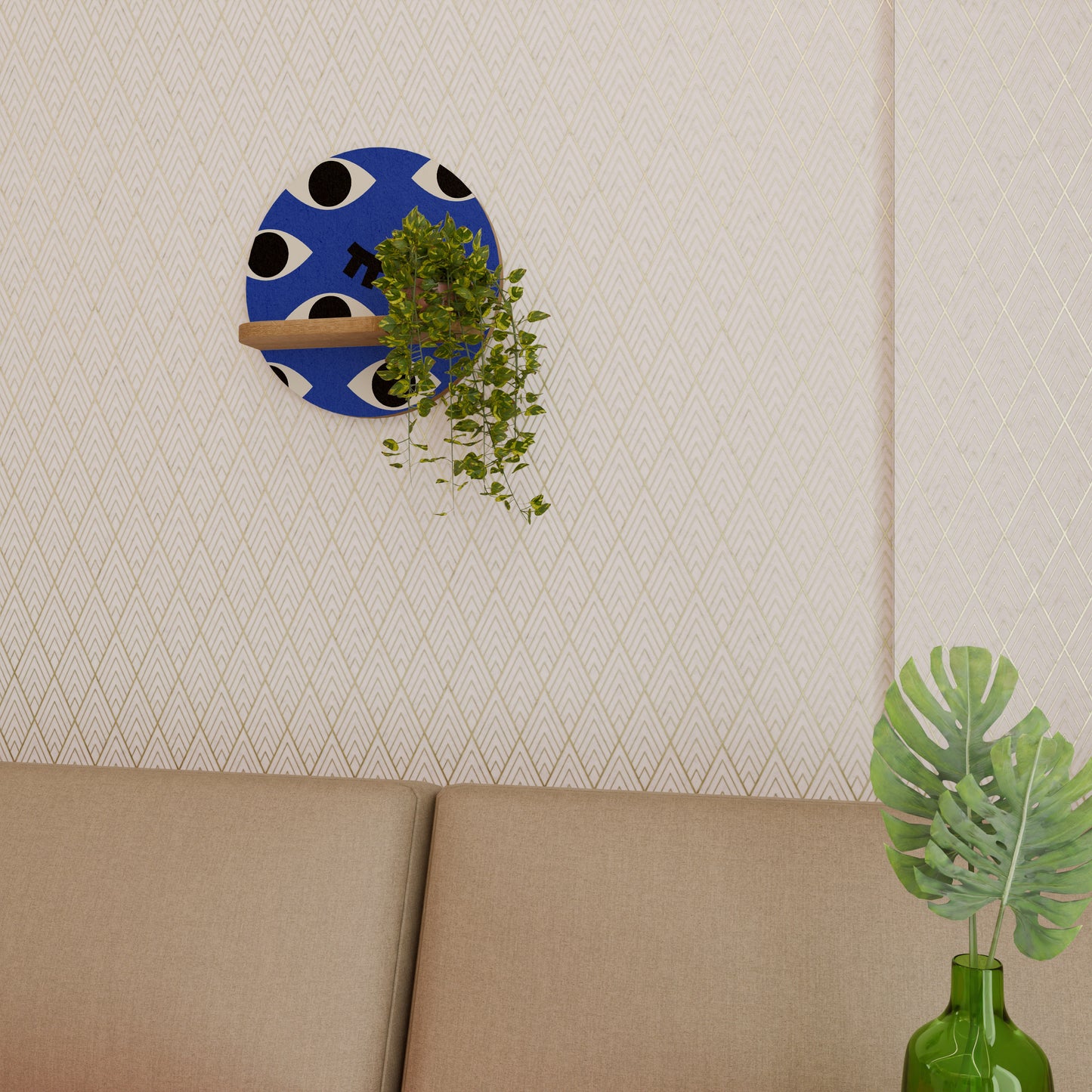 GEOMETRIC EYES Art Shelf