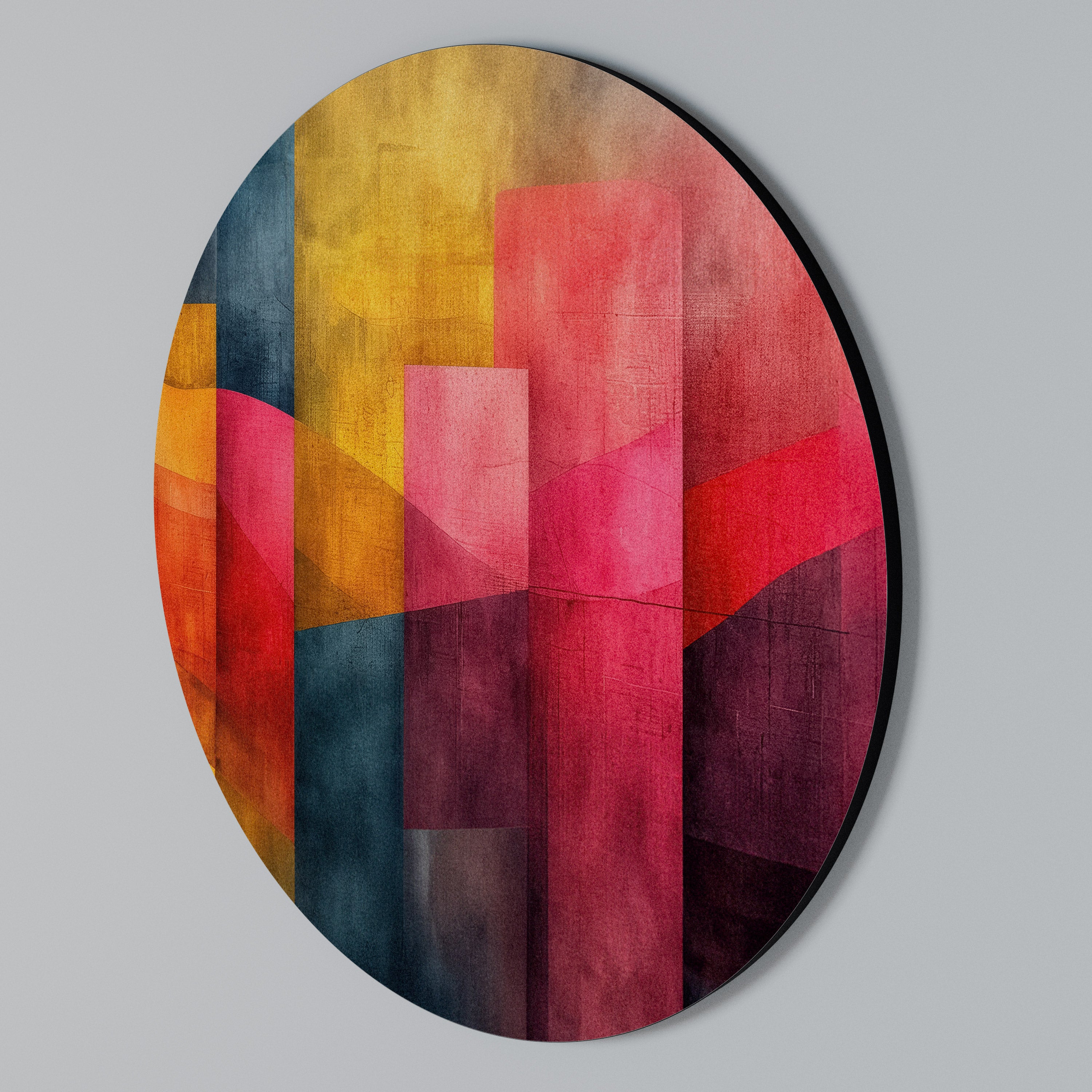 COLORFUL SOUNDS Round Wall Art