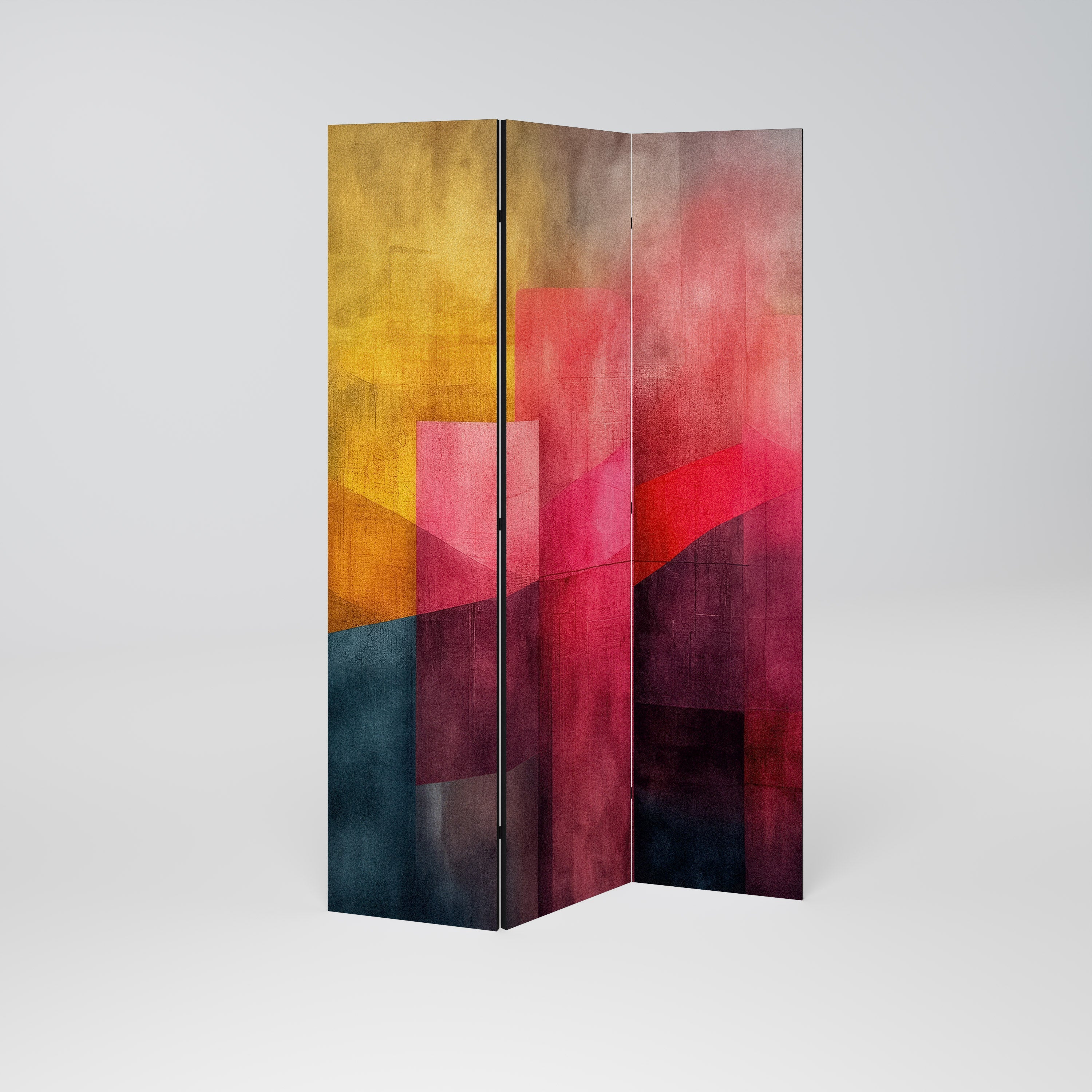 COLORFUL SOUNDS Decorative 3-Panel Room Divider