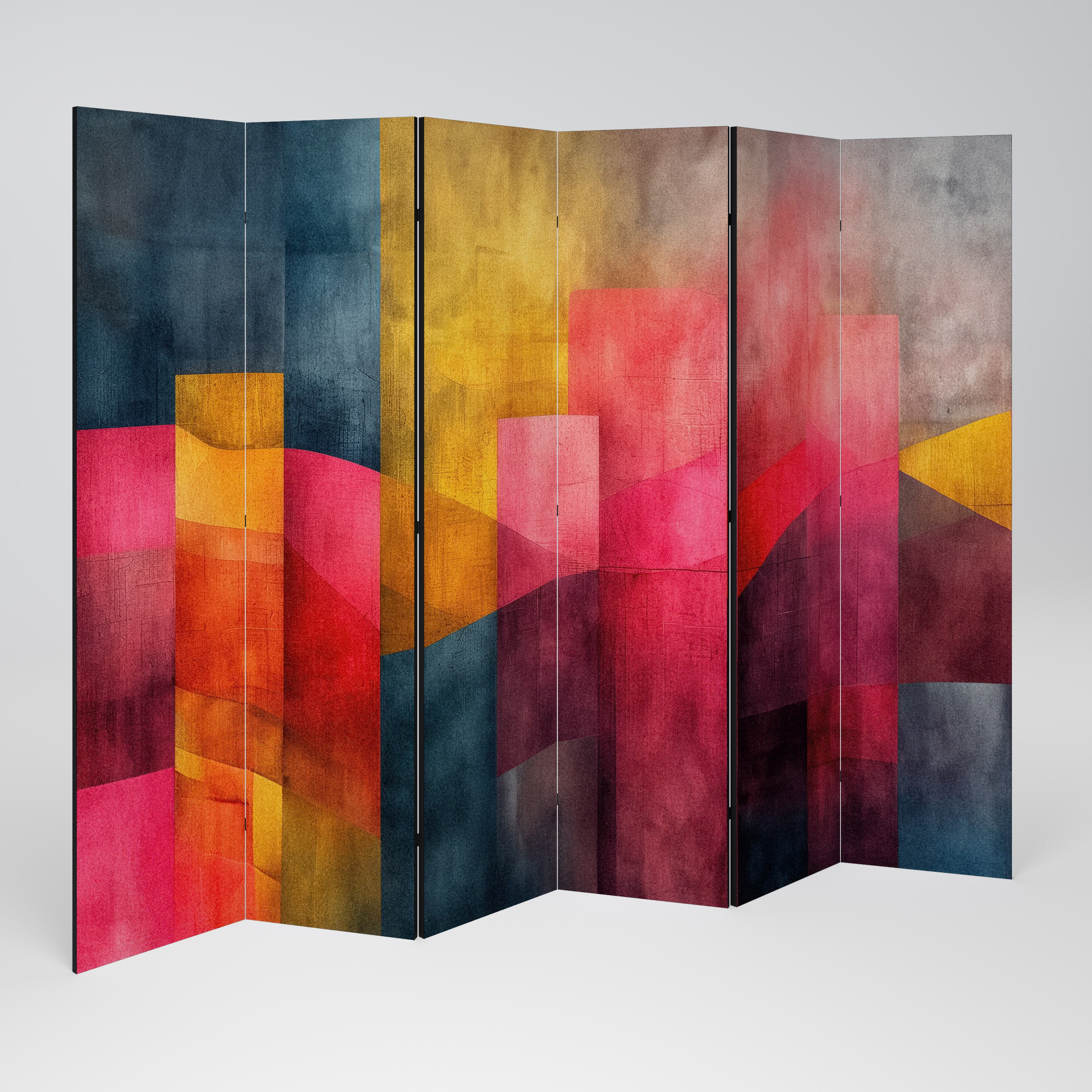 COLORFUL SOUNDS 6-Panel Room Divider
