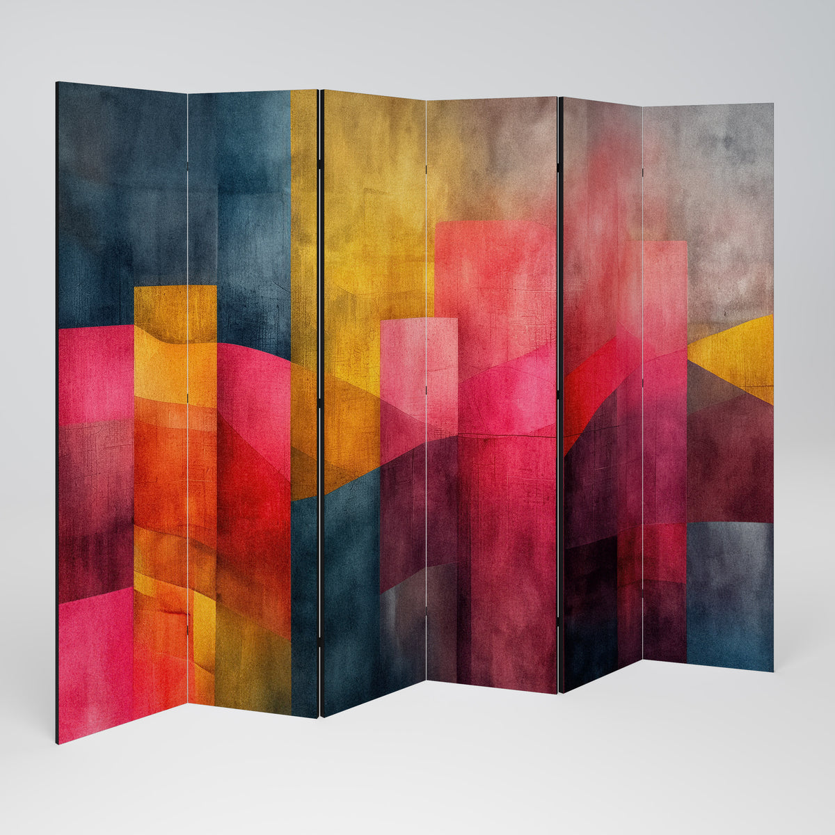 COLORFUL SOUNDS 6-Panel Room Divider