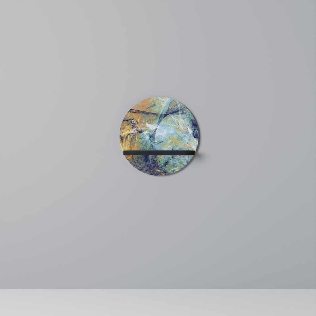 Étagère ronde ABSTRACT THOUGHTS en finition noire