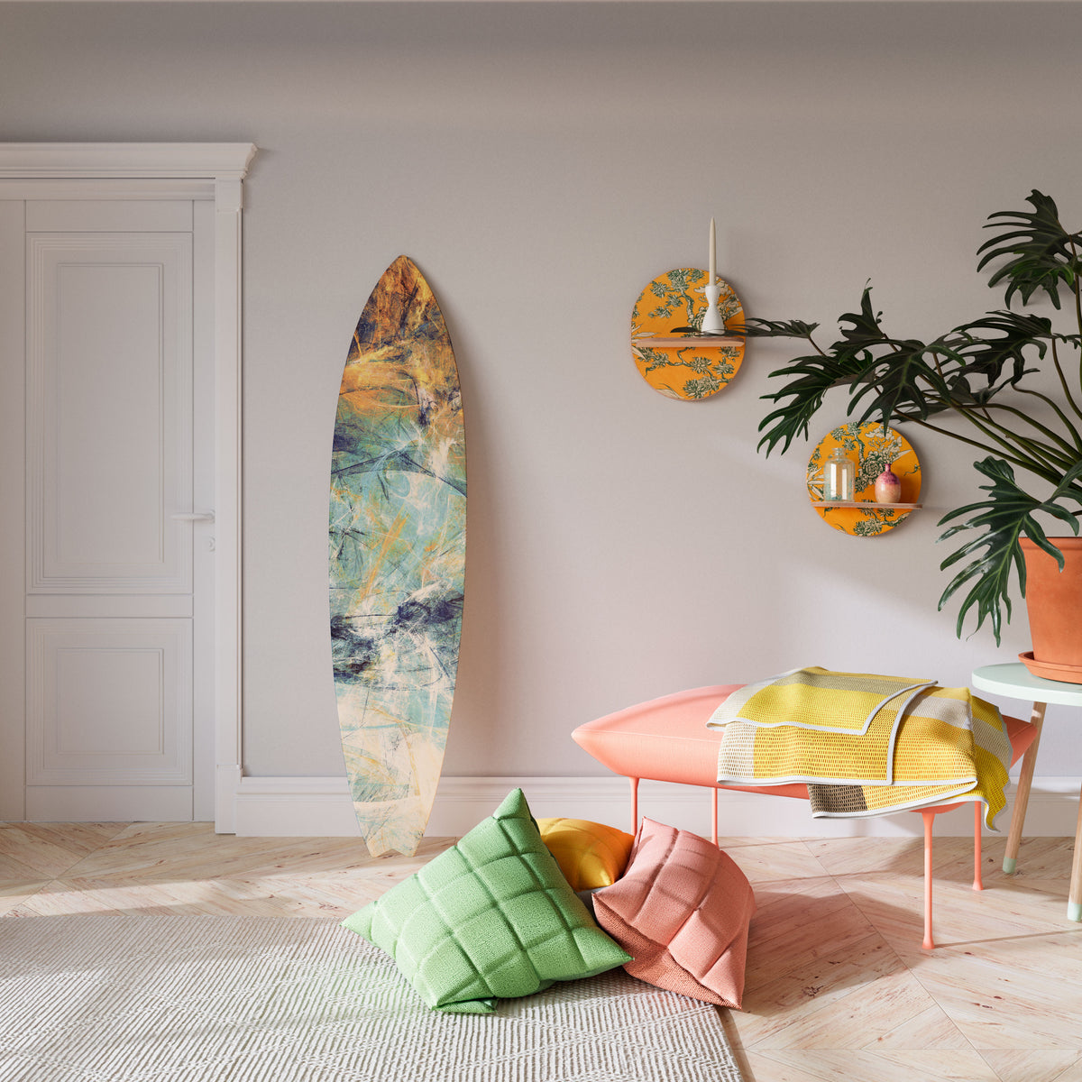 ABSTRACT THOUGHTS Surfboard Decorative Panel
