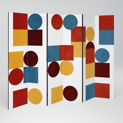 GEOMETRIC PUZZLE 6-Panel Room Divider