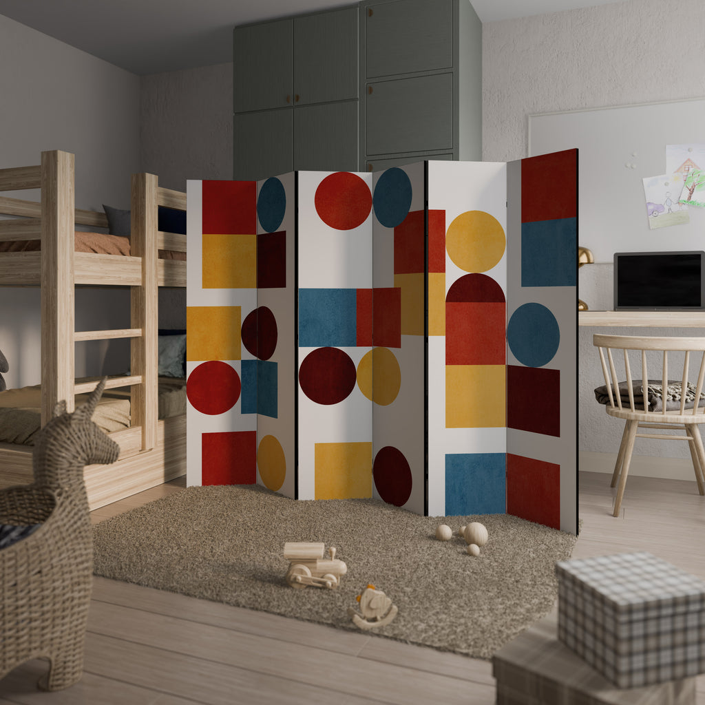 GEOMETRIC PUZZLE 6-Panel Room Divider