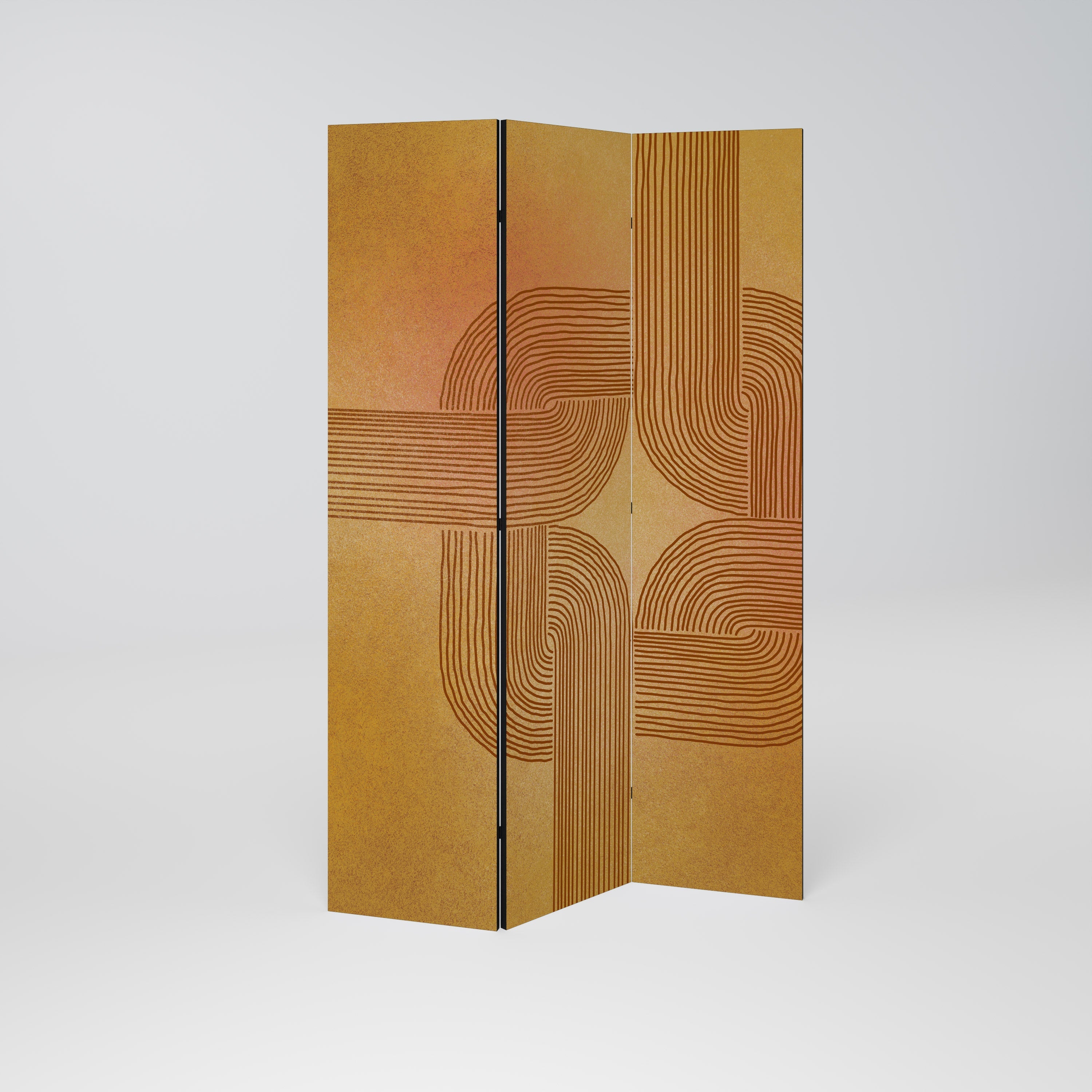 STRENGTHENING RELATION Decorative 3-Panel Room Divider